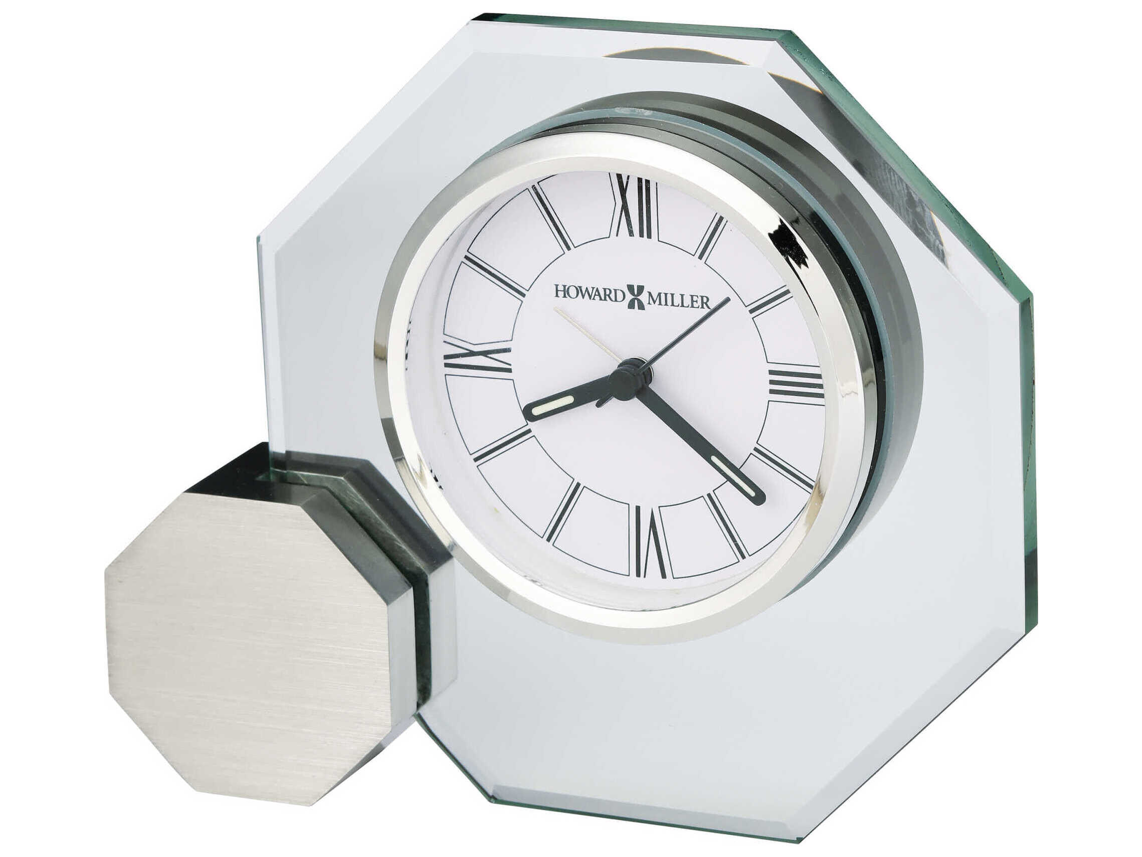 Howard Miller Brushed Silver Legend Tabletop Clock