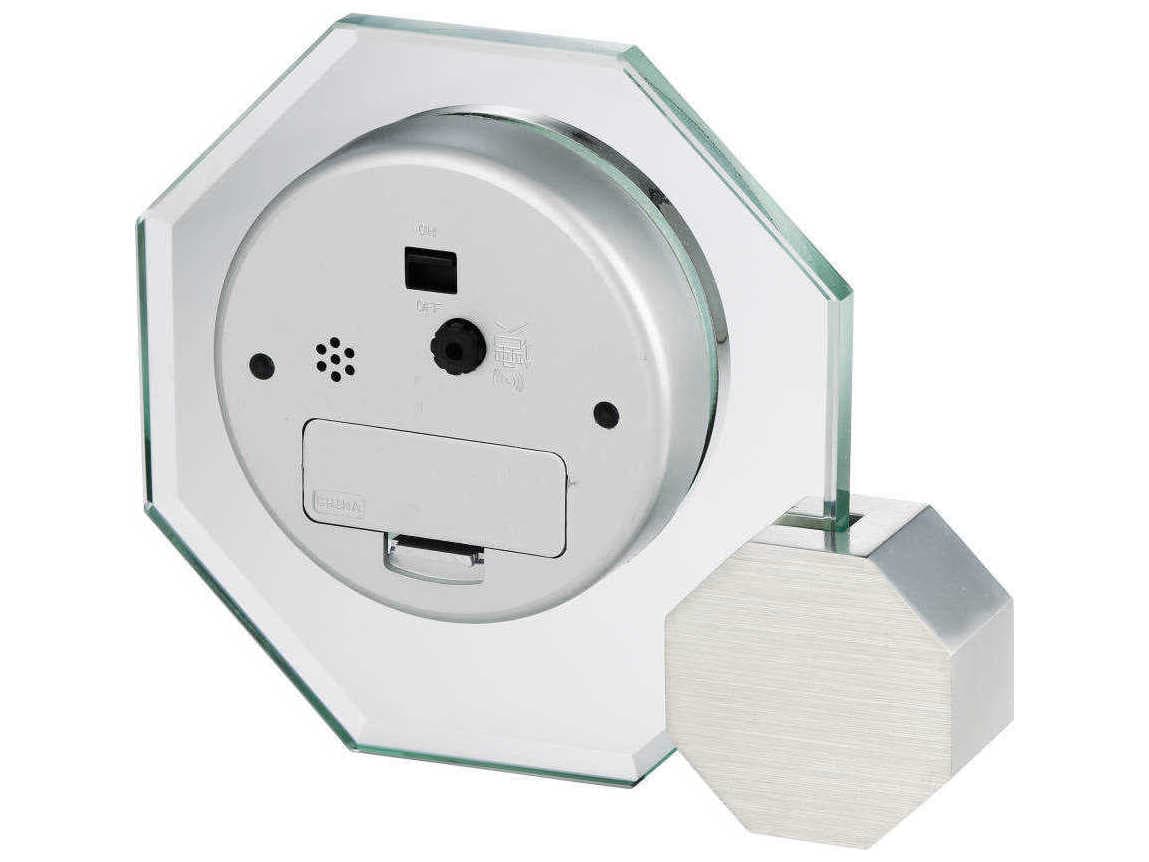 Howard Miller Brushed Silver Legend Tabletop Clock