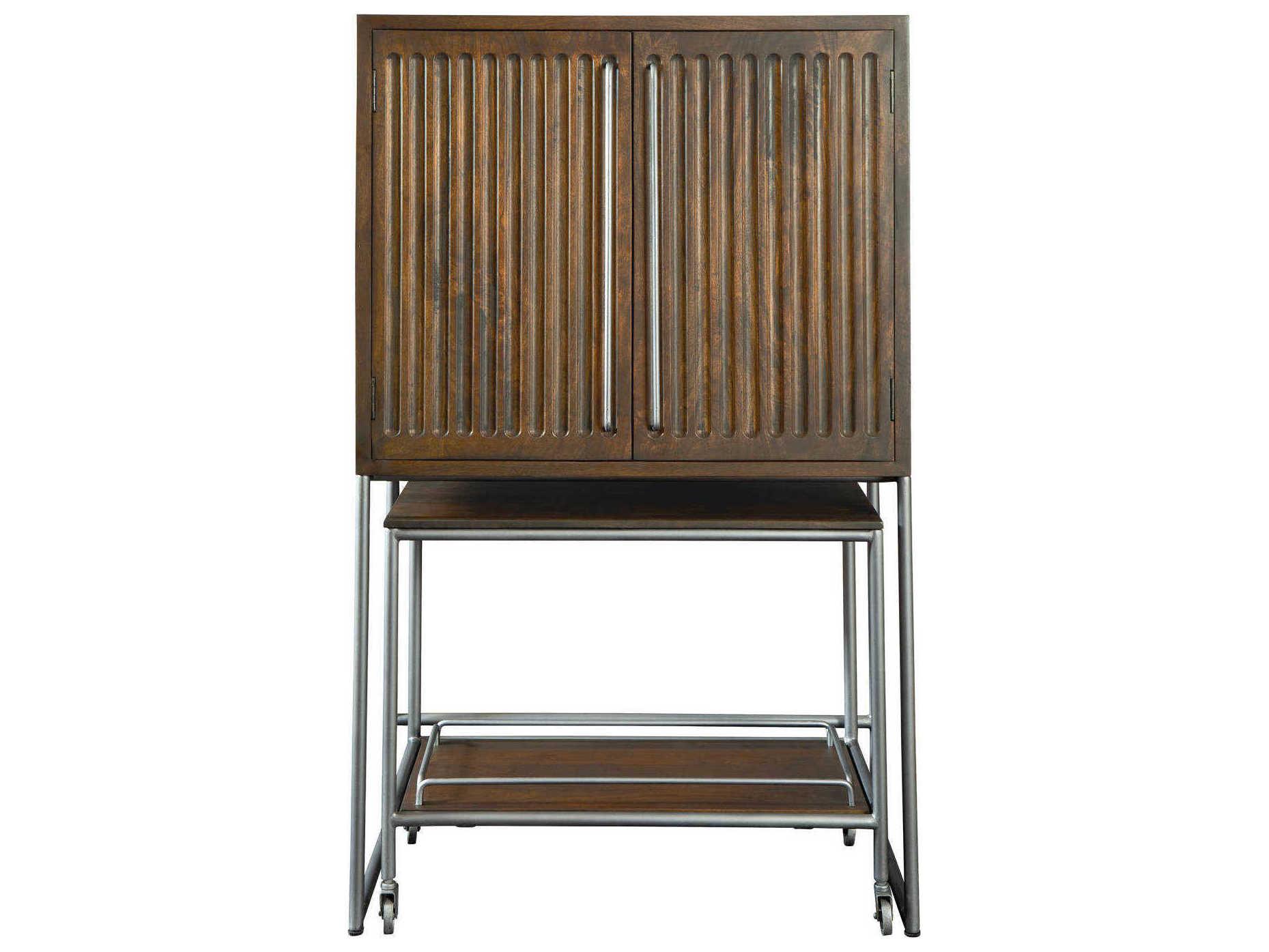 Howard Miller Hardwood Brown Wine Bar Cabinet