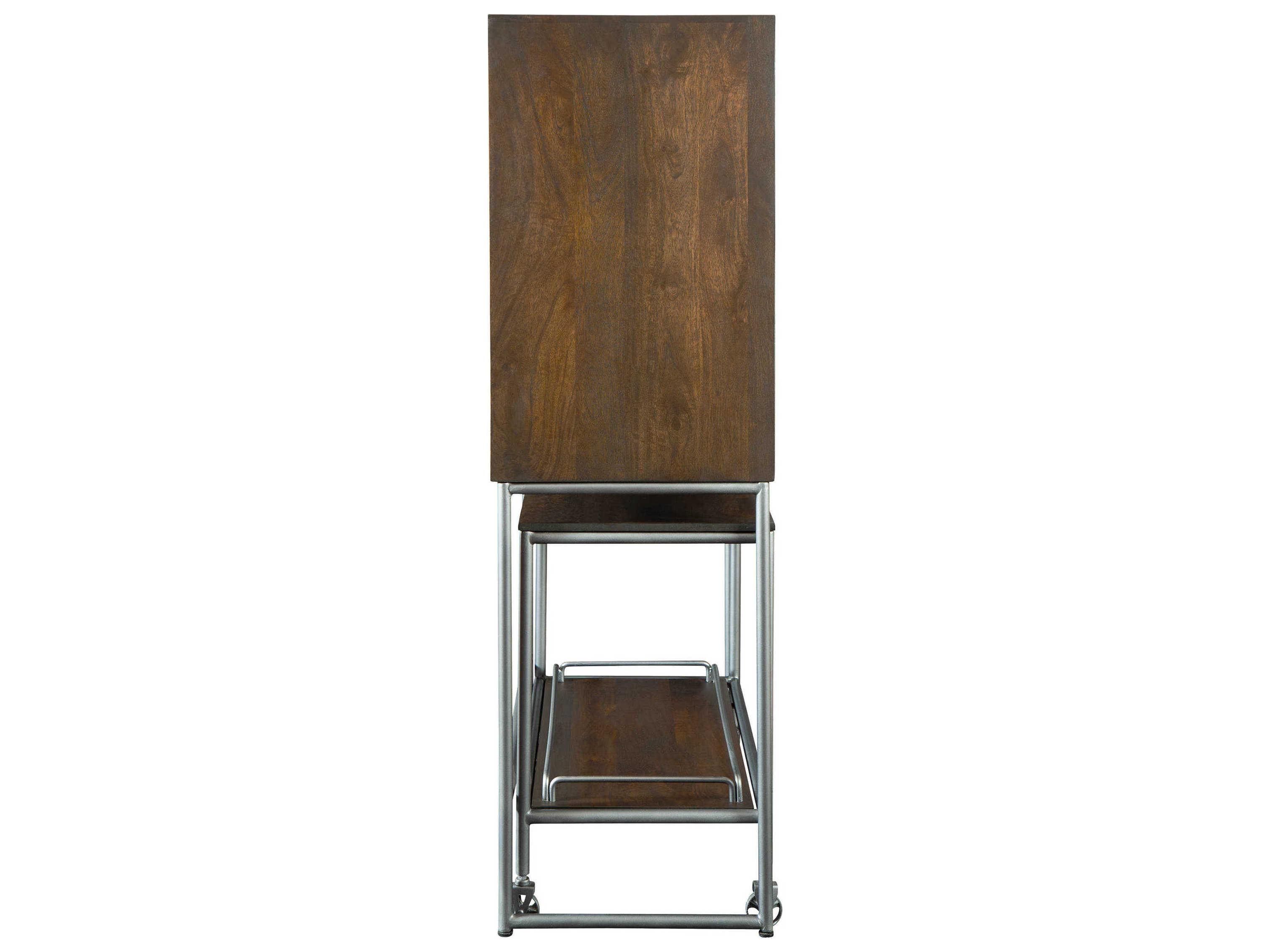 Howard Miller Hardwood Brown Wine Bar Cabinet