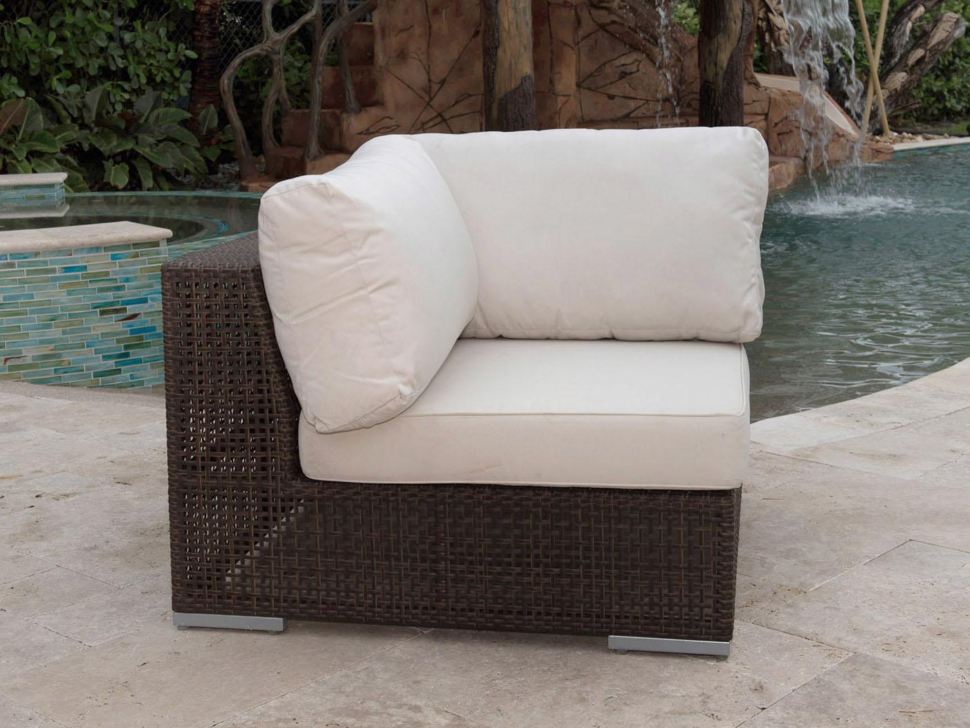 Hospitality Rattan Outdoor Soho Wicker Modular Lounge Chair