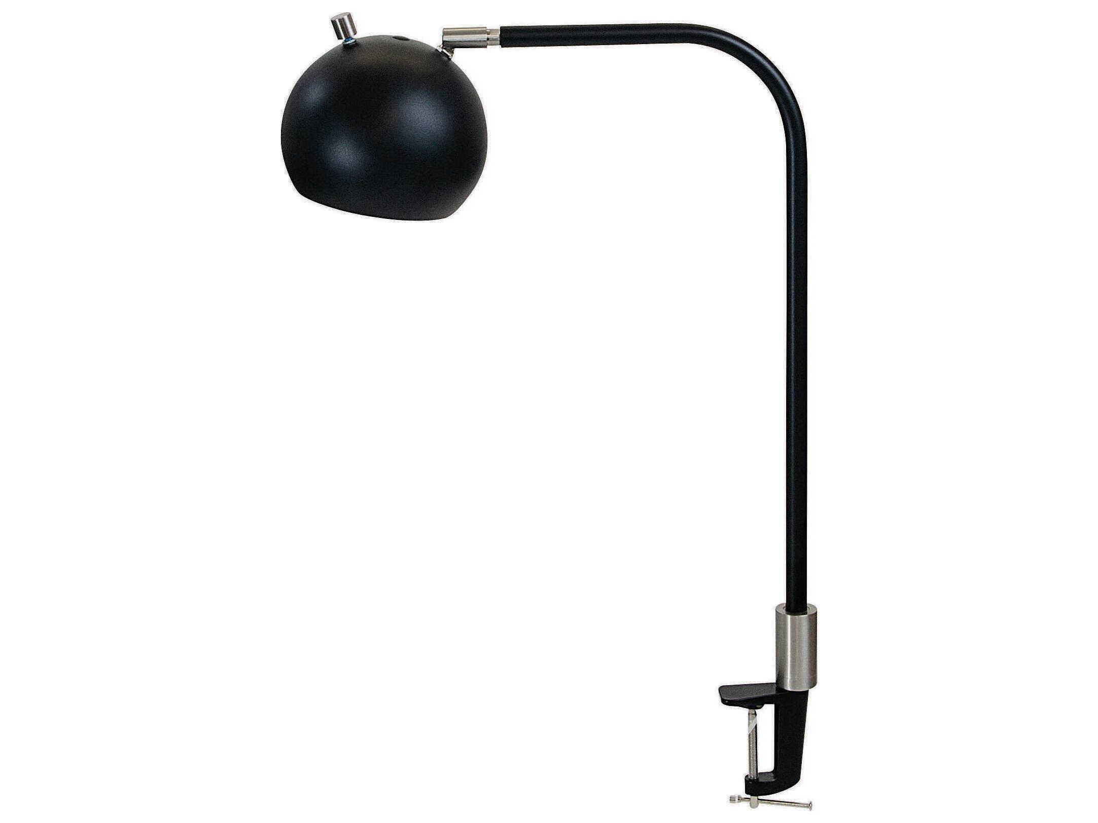 House of Troy Aria Black Satin Nickel LED Desk Lamp