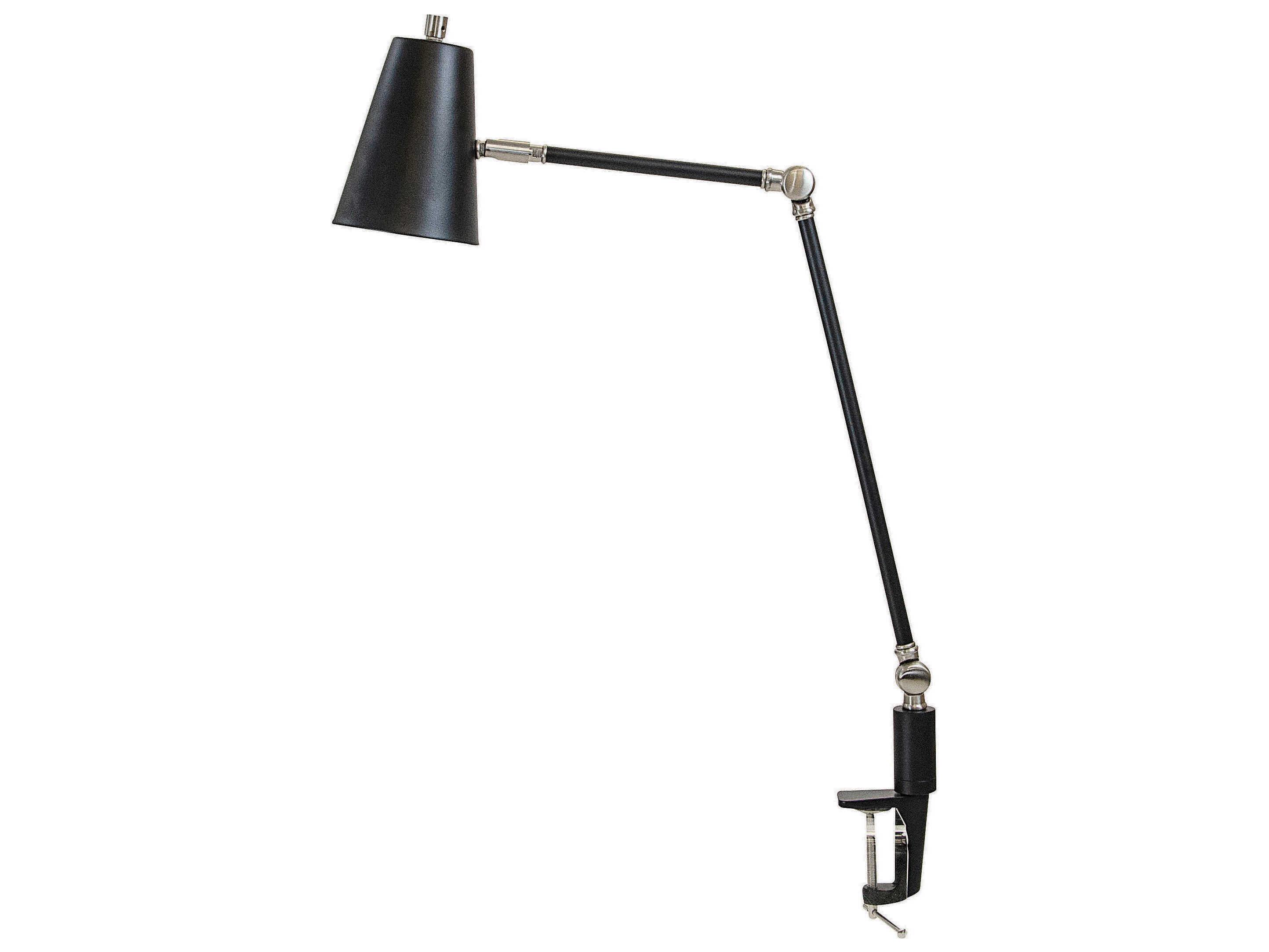 House of Troy Aria Black Satin Nickel LED Desk Lamp