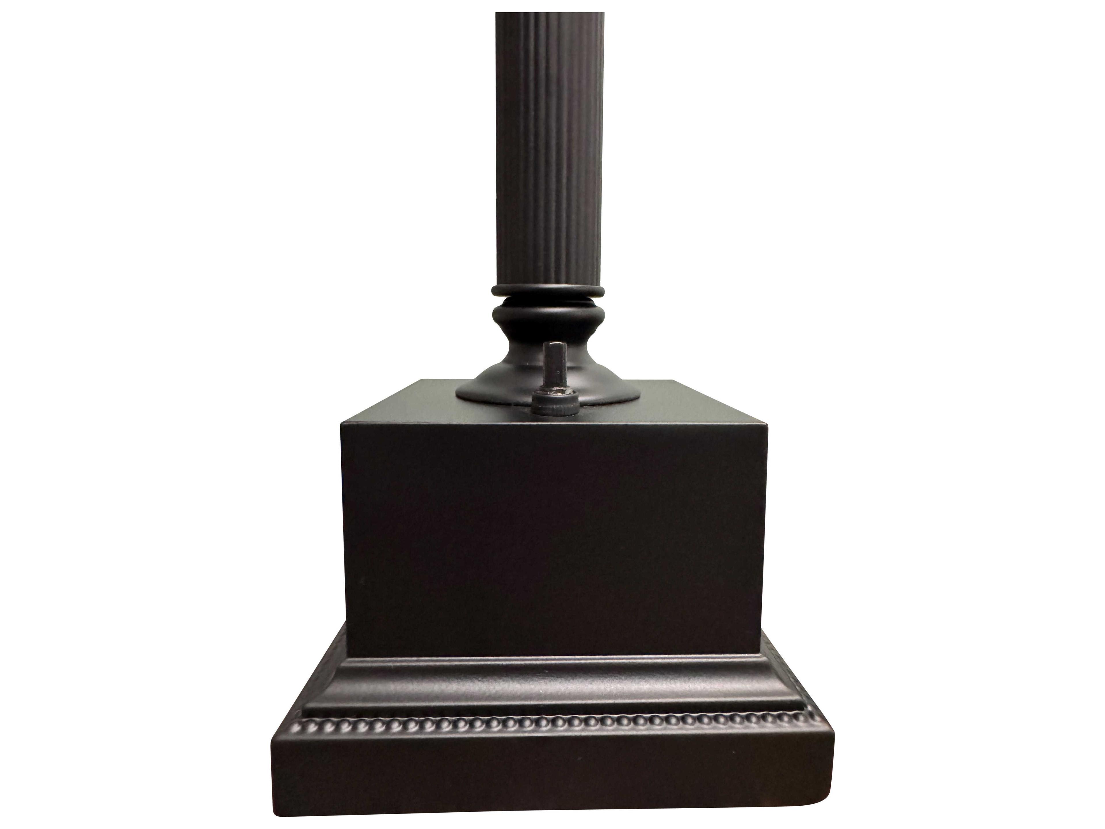 House of Troy Bristol Black White Linen Hardback Buffet Lamp