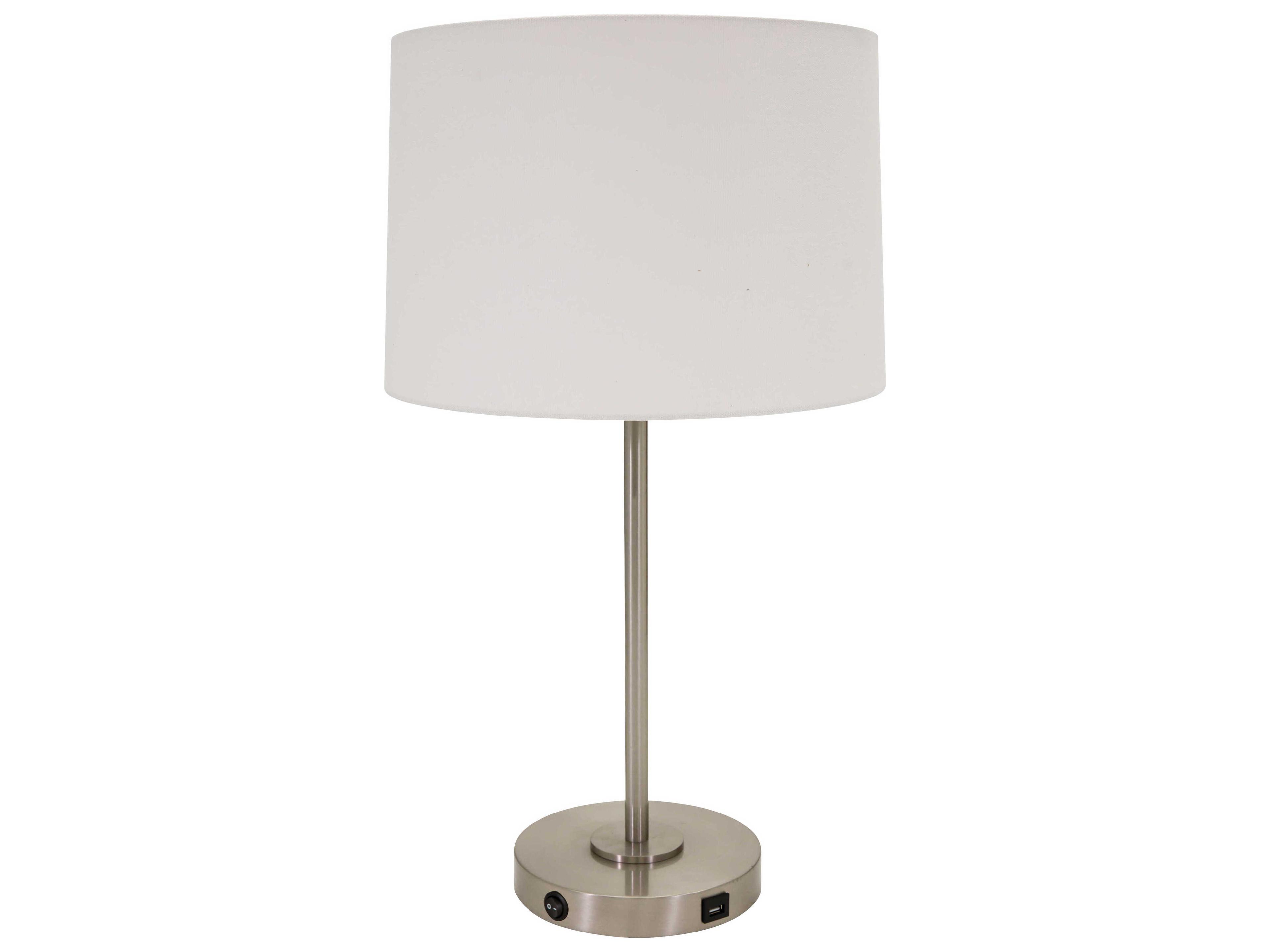 House of Troy Brandon Satin Nickel 1-light Buffet Lamp