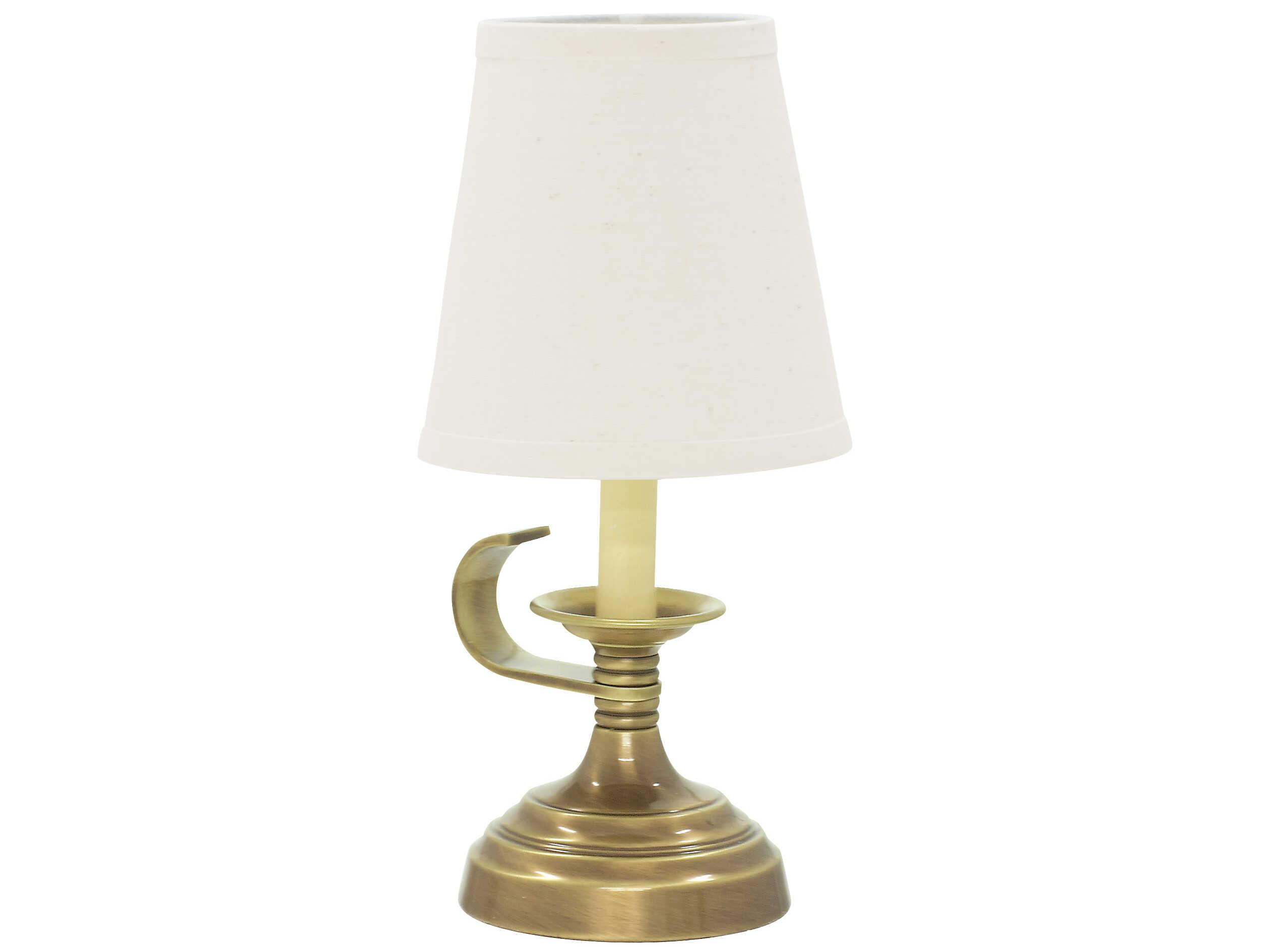 House of Troy Coach Accent Mini Antique Brass Table Lamp