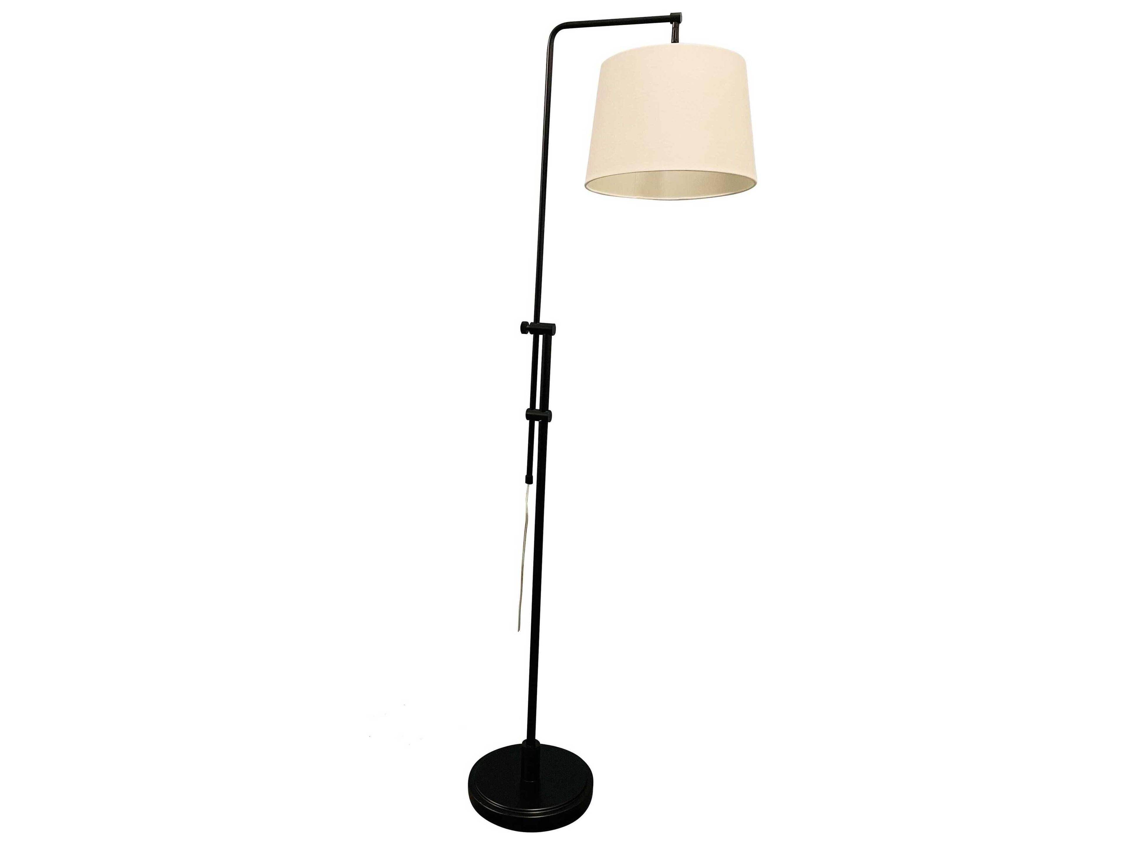House of Troy Crown Point Brass Floor Lamp