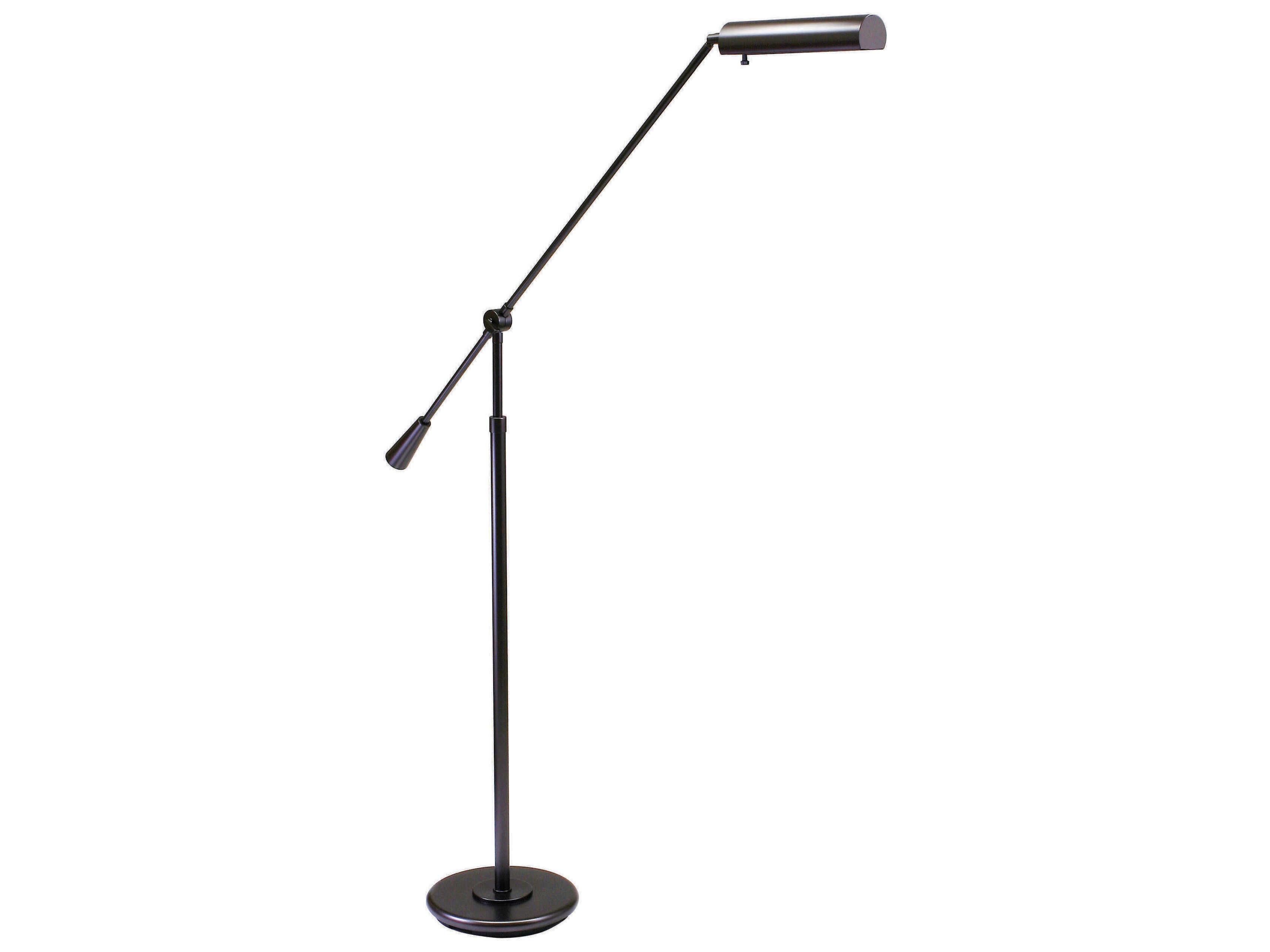 House of Troy Grand Mahogany Bronze Piano Mohagany Floor Lamp