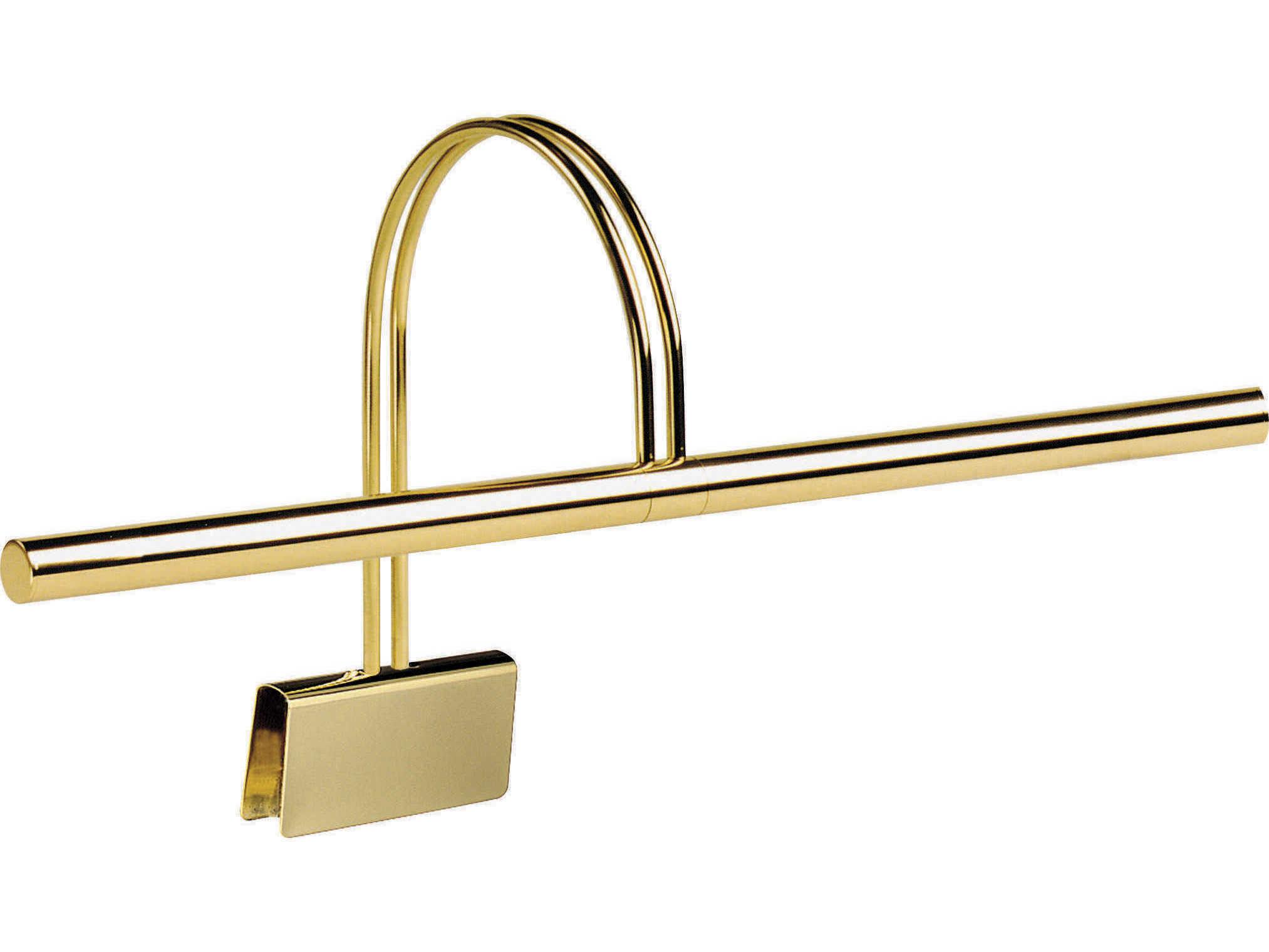 House of Troy Grand Polished Brass Piano Lamp