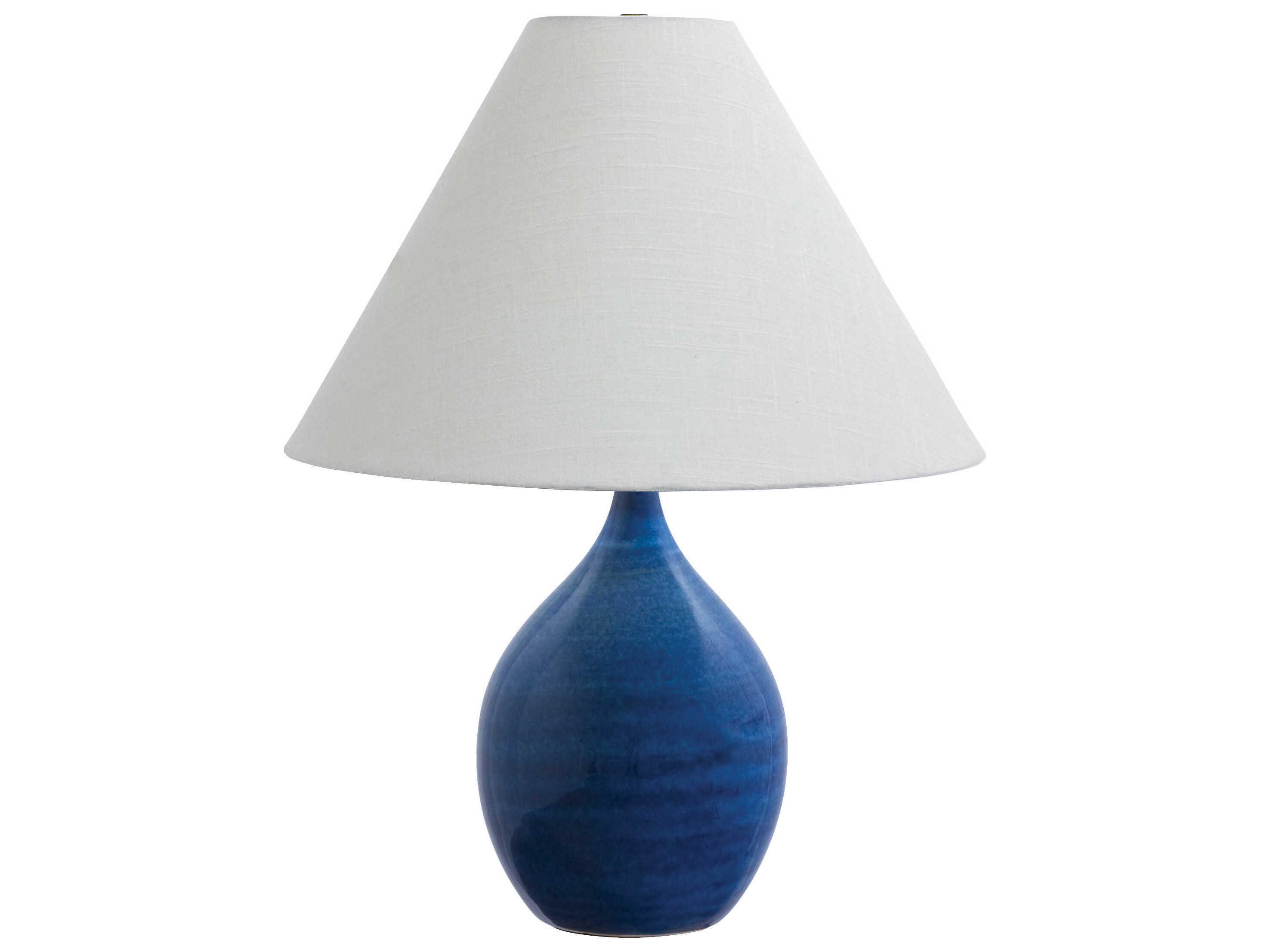 House of Troy Scatchard GS300 Blue Table Lamp