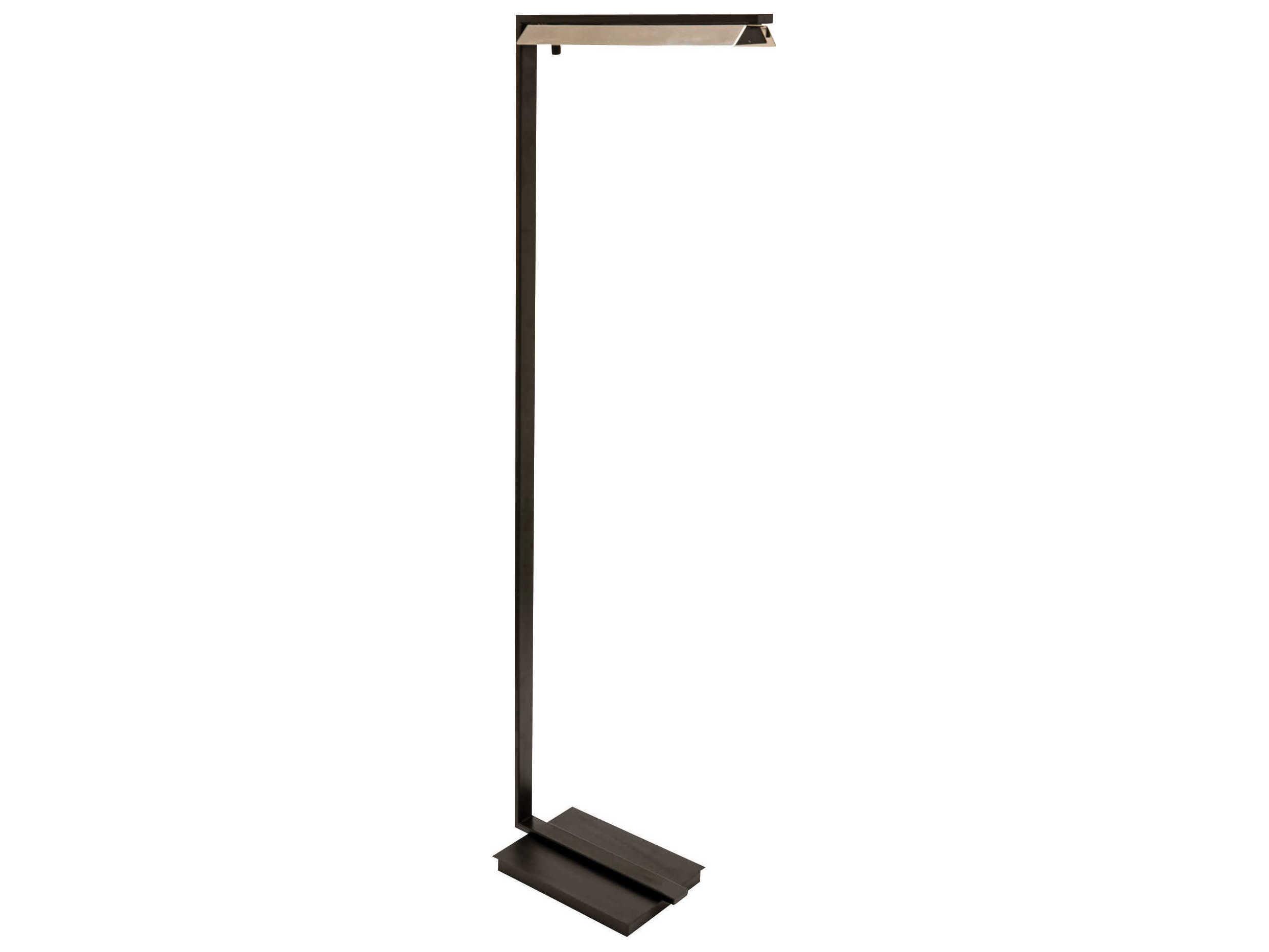 House of Troy Jay Black With Polished Nickel LED Floor Lamp