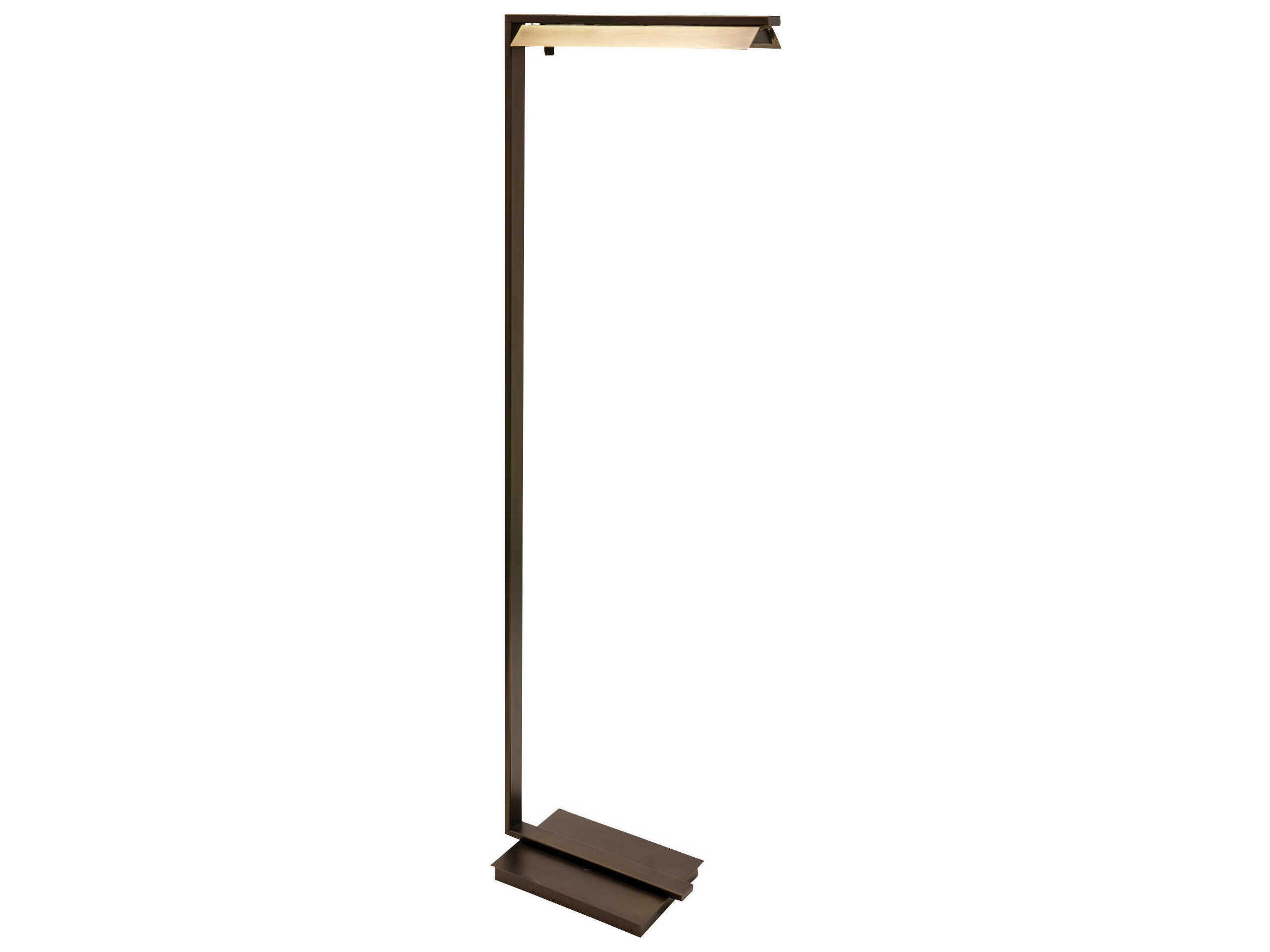 House of Troy Jay Chestnut Bronze With Antique Brass LED Floor Lamp
