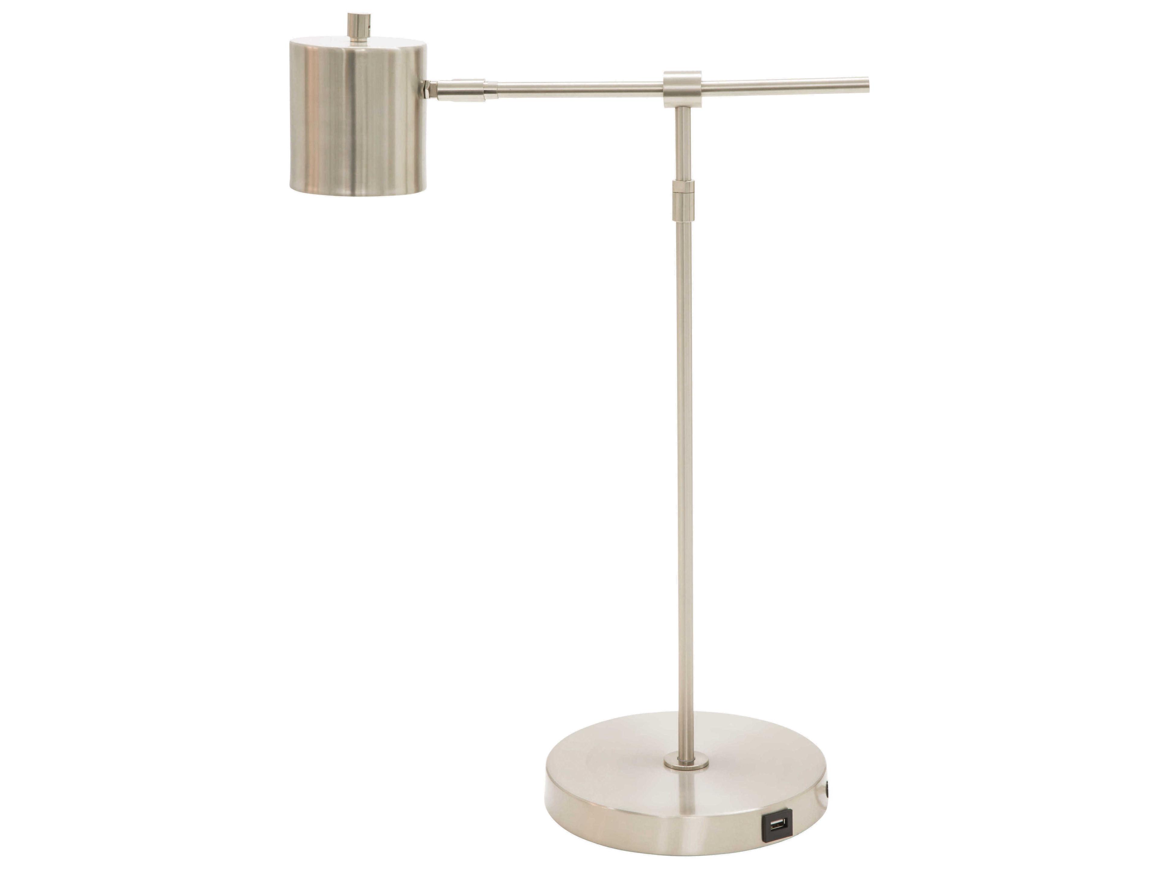 House of Troy Morris Satin Nickel LED Desk Lamp