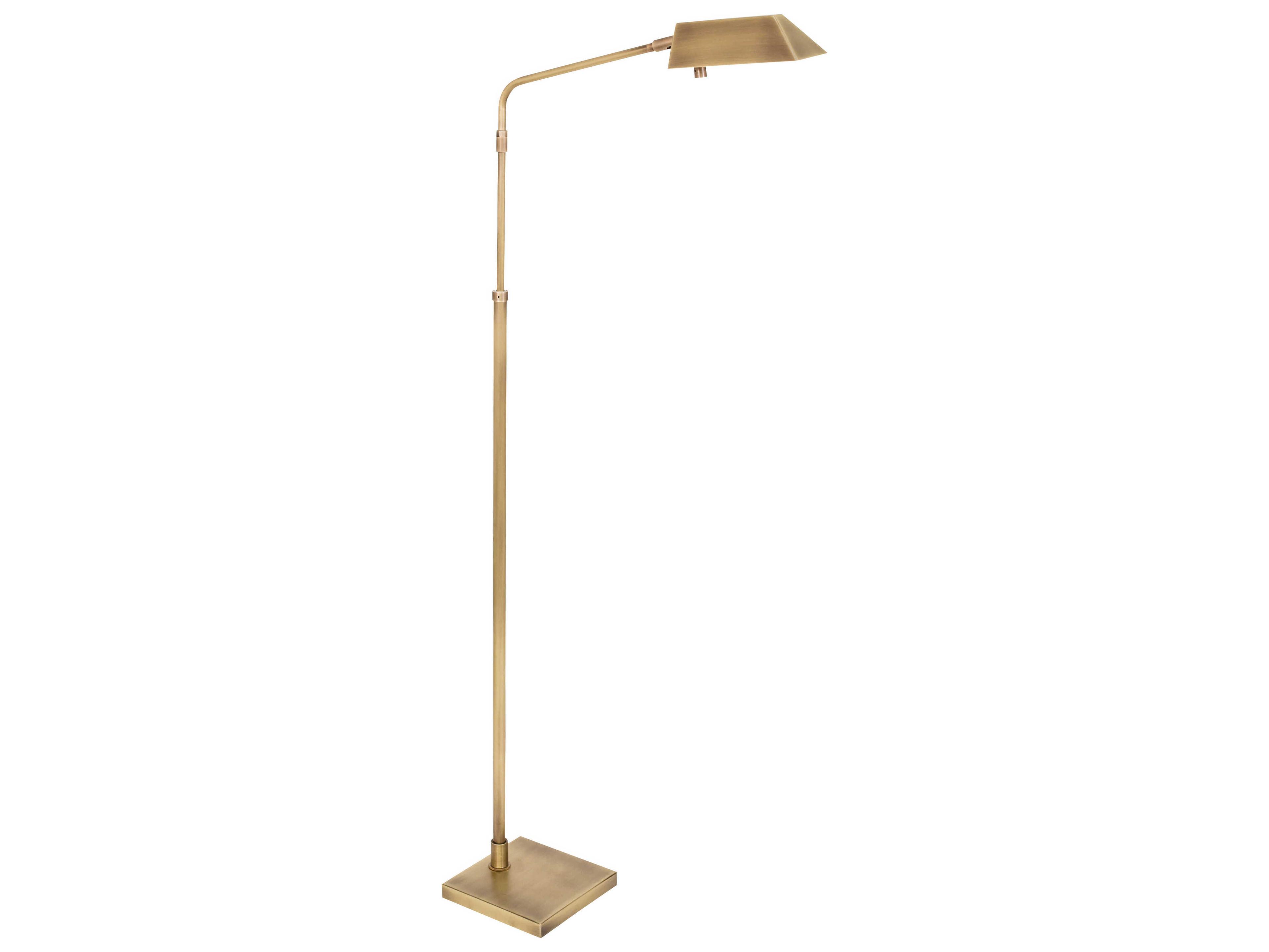 House Of Troy Newbury LED Adjustable Antique Brass Floor Lamp