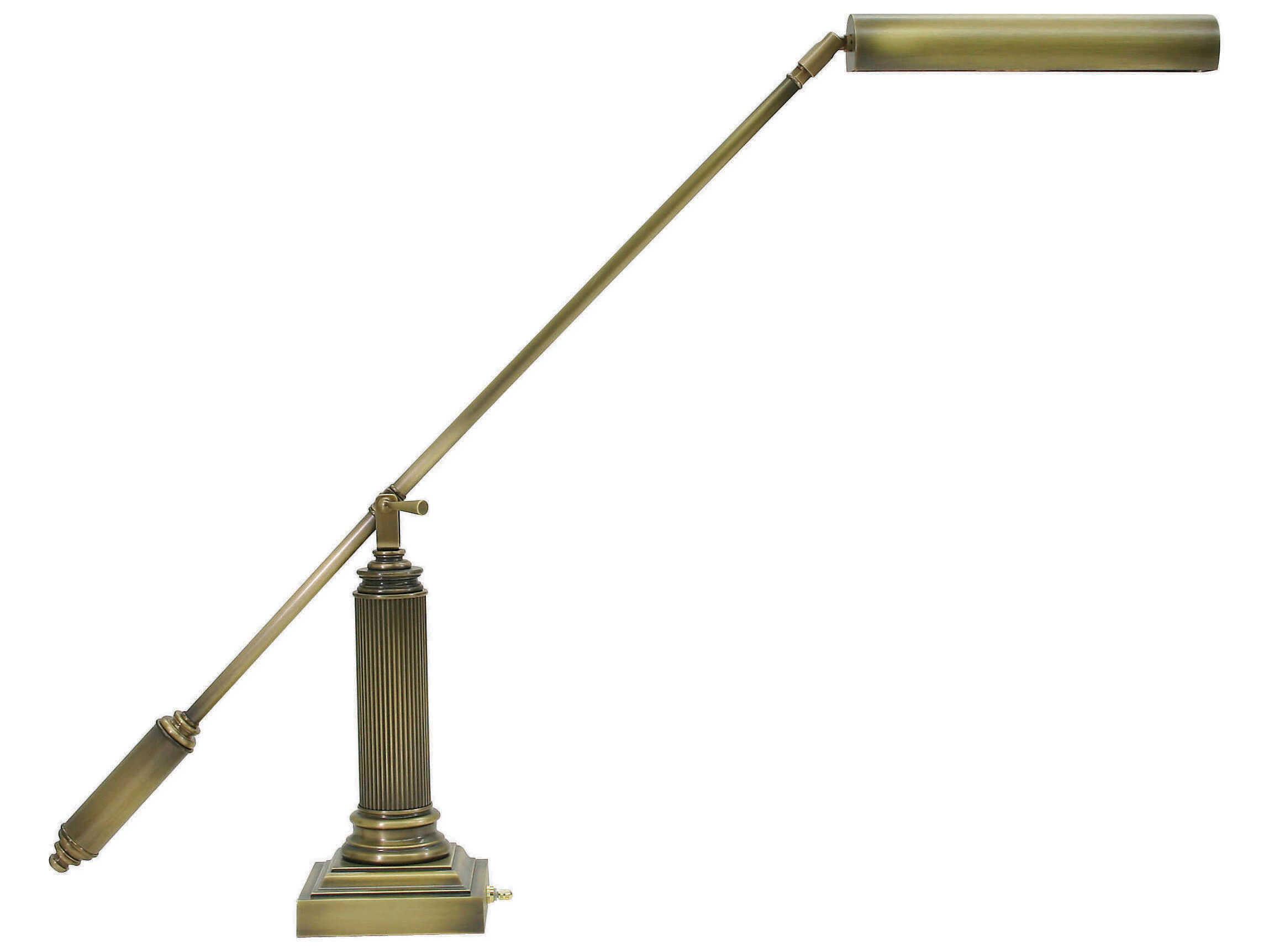 House of Troy Grand Antique Brass Desk Lamp