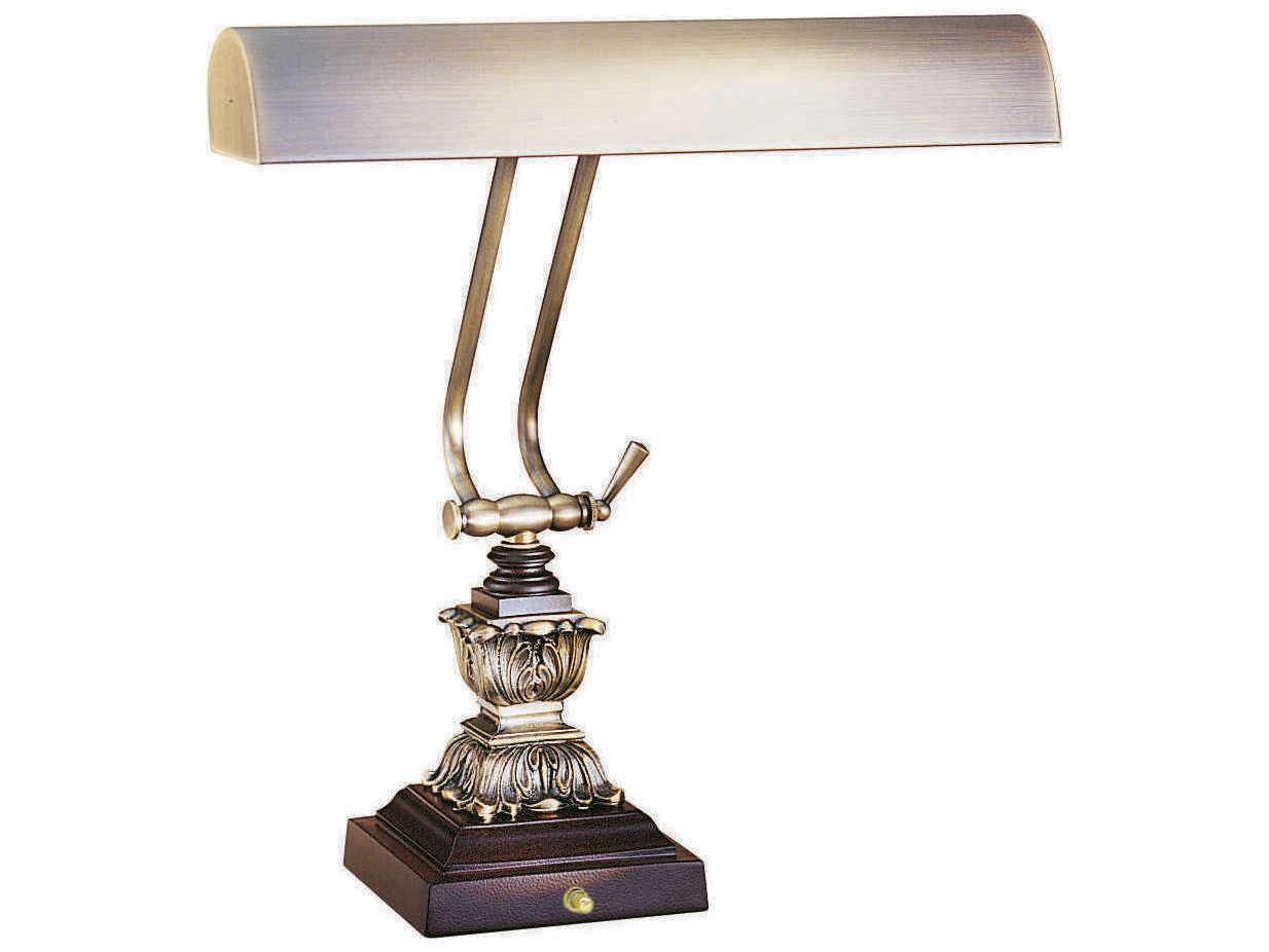 House of Troy Desk Antique Brass Brown Lamp
