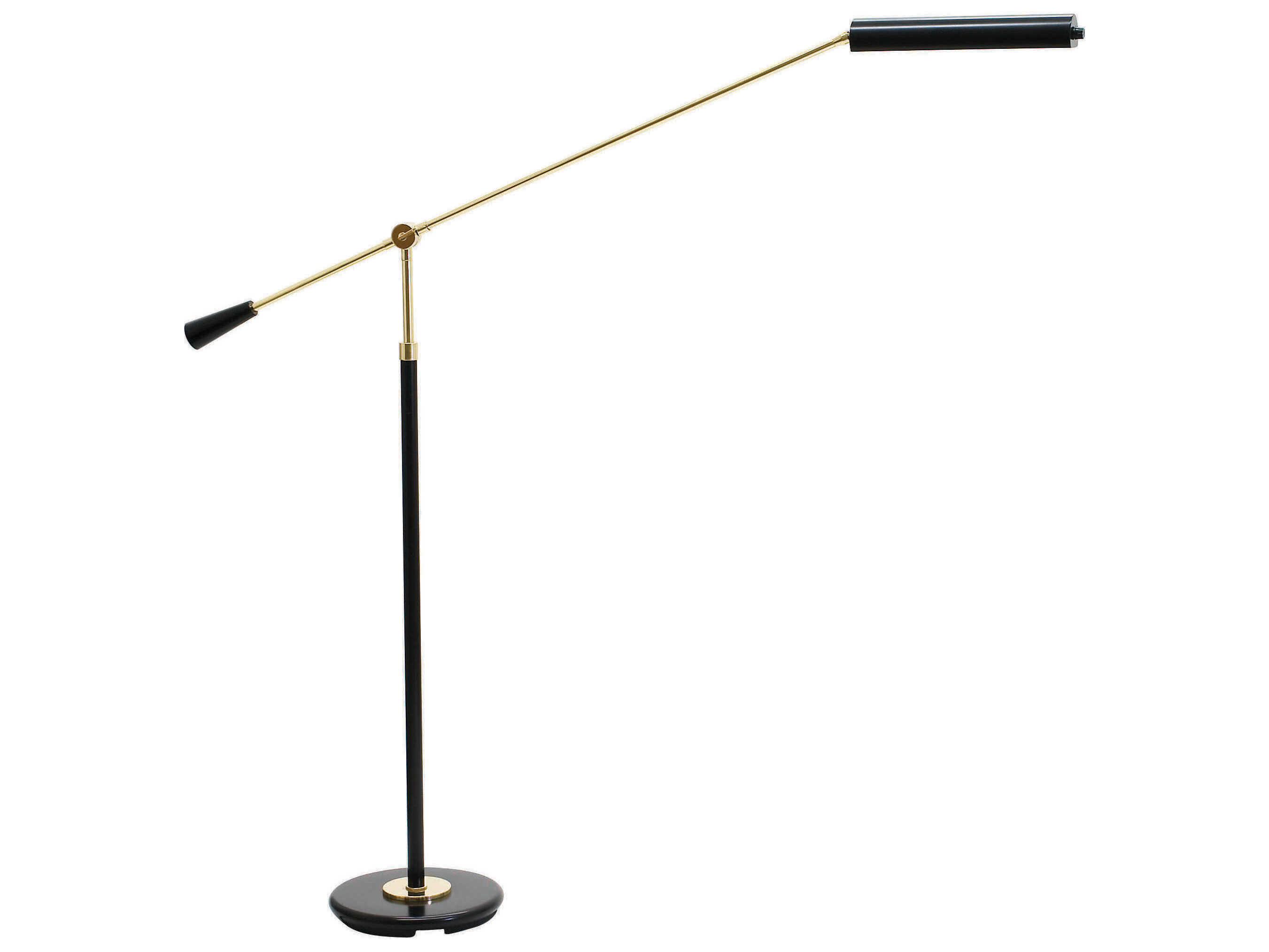 House of Troy Grand Black with Brass Piano LED Floor Lamp