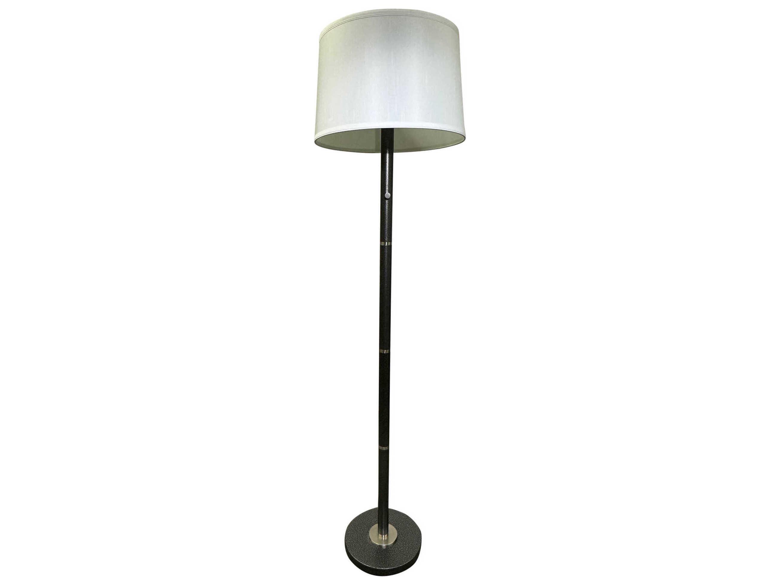 House of Troy Rupert Supreme Silver Floor Lamp