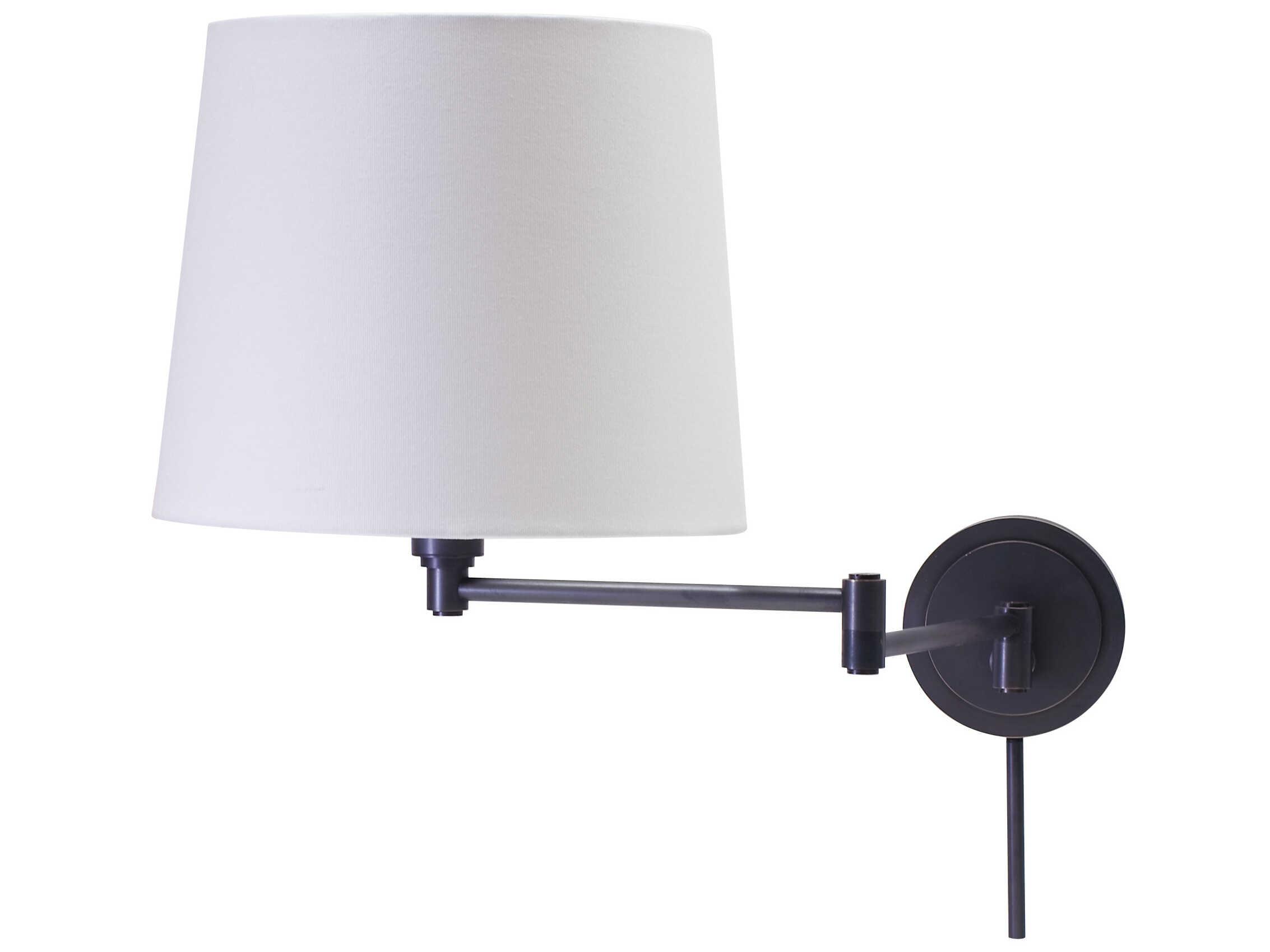 House of Troy Townhouse 1-Light Black Swing Wall Sconce