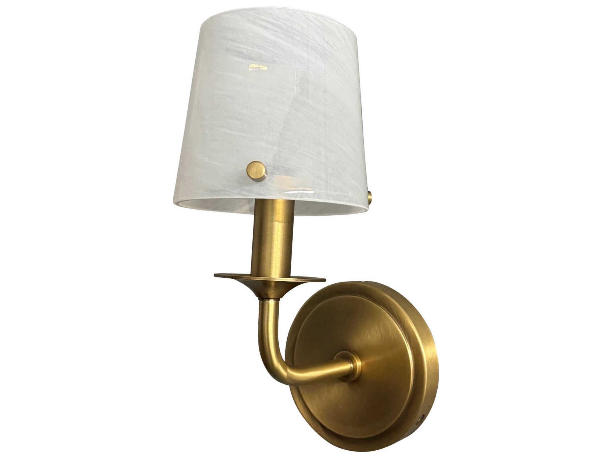 House of Troy Brushed Brass Wall Sconce