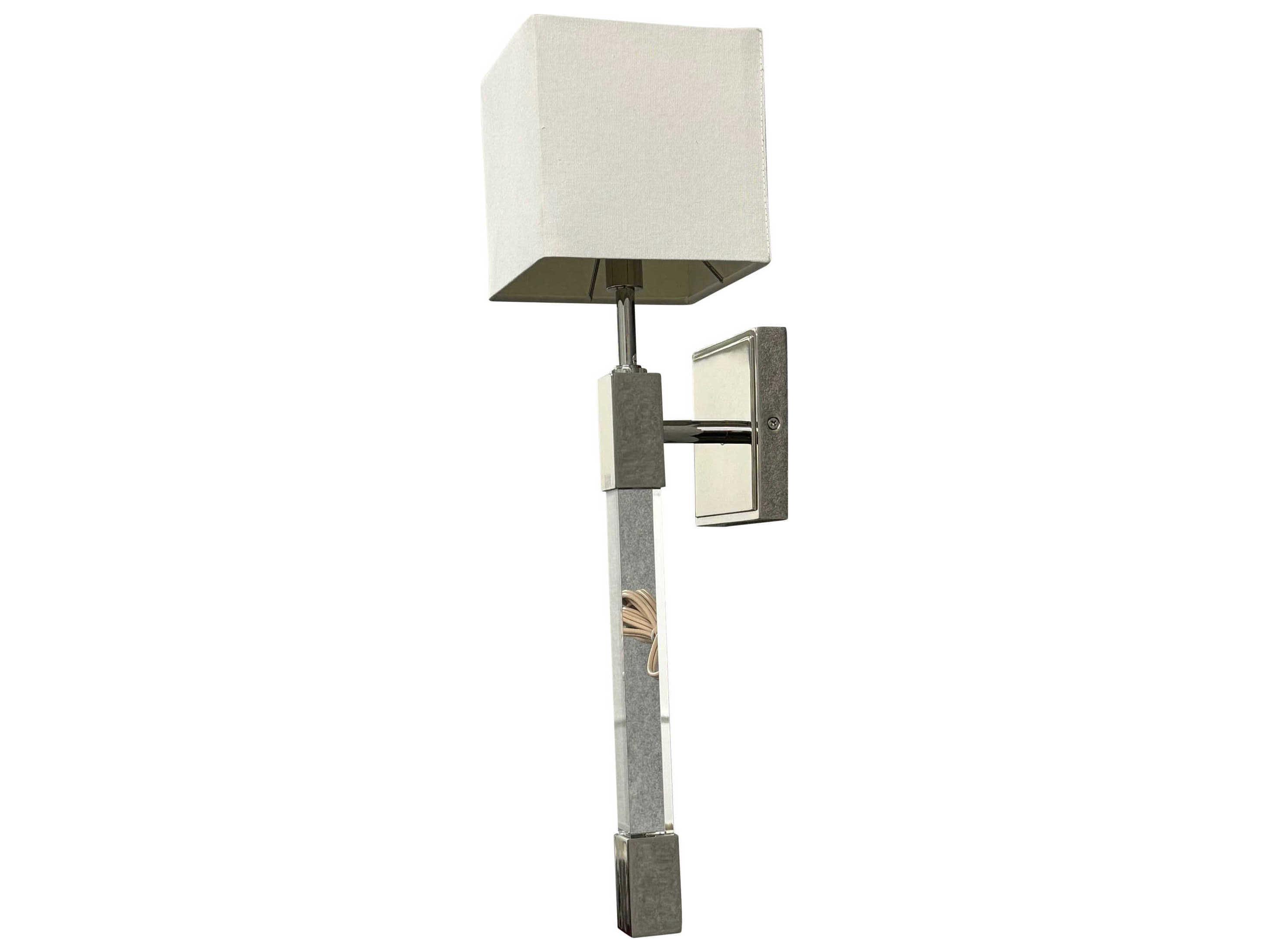 House of Troy Polished Nickel Brass Wall Sconce