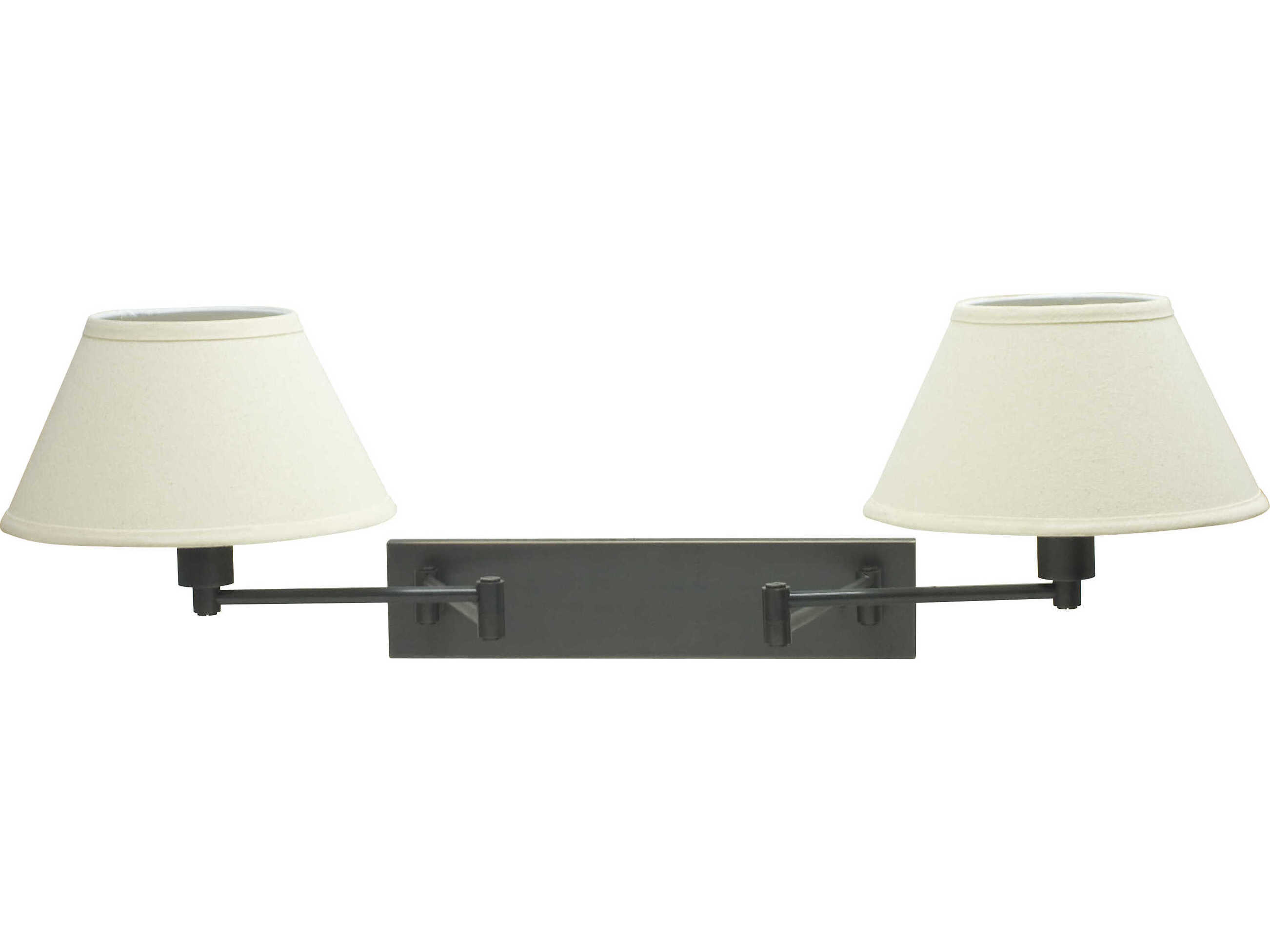 House of Troy Home And Office 2-Light Nickel Swing Wall Sconce