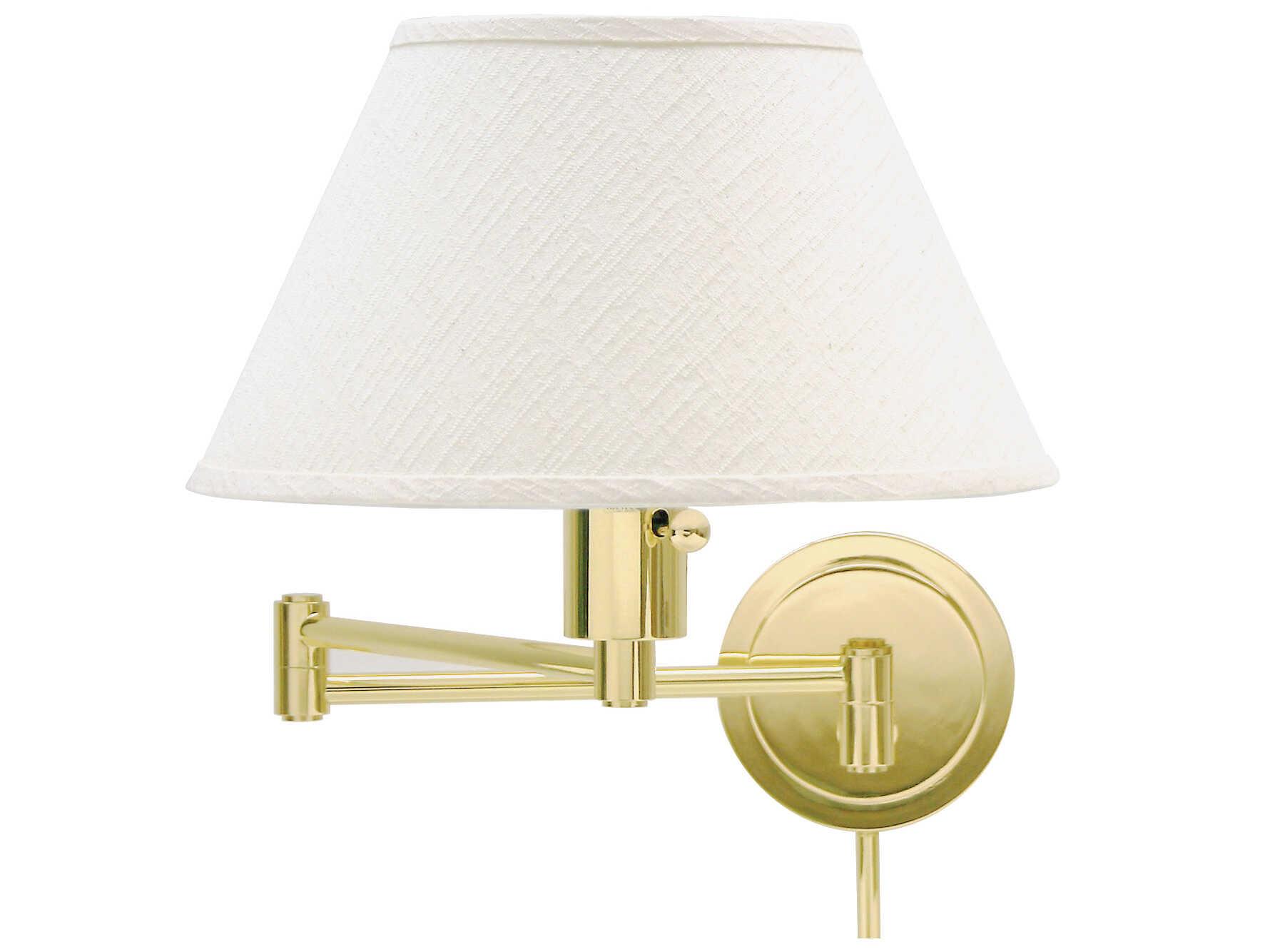 House of Troy Home And Office 1-Light White Swing Wall Sconce