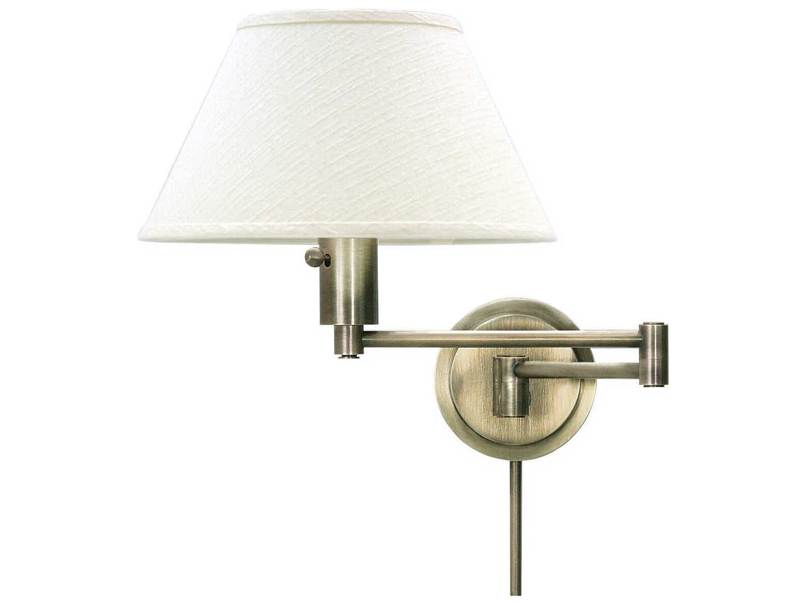House of Troy Home And Office 1-Light White Swing Wall Sconce