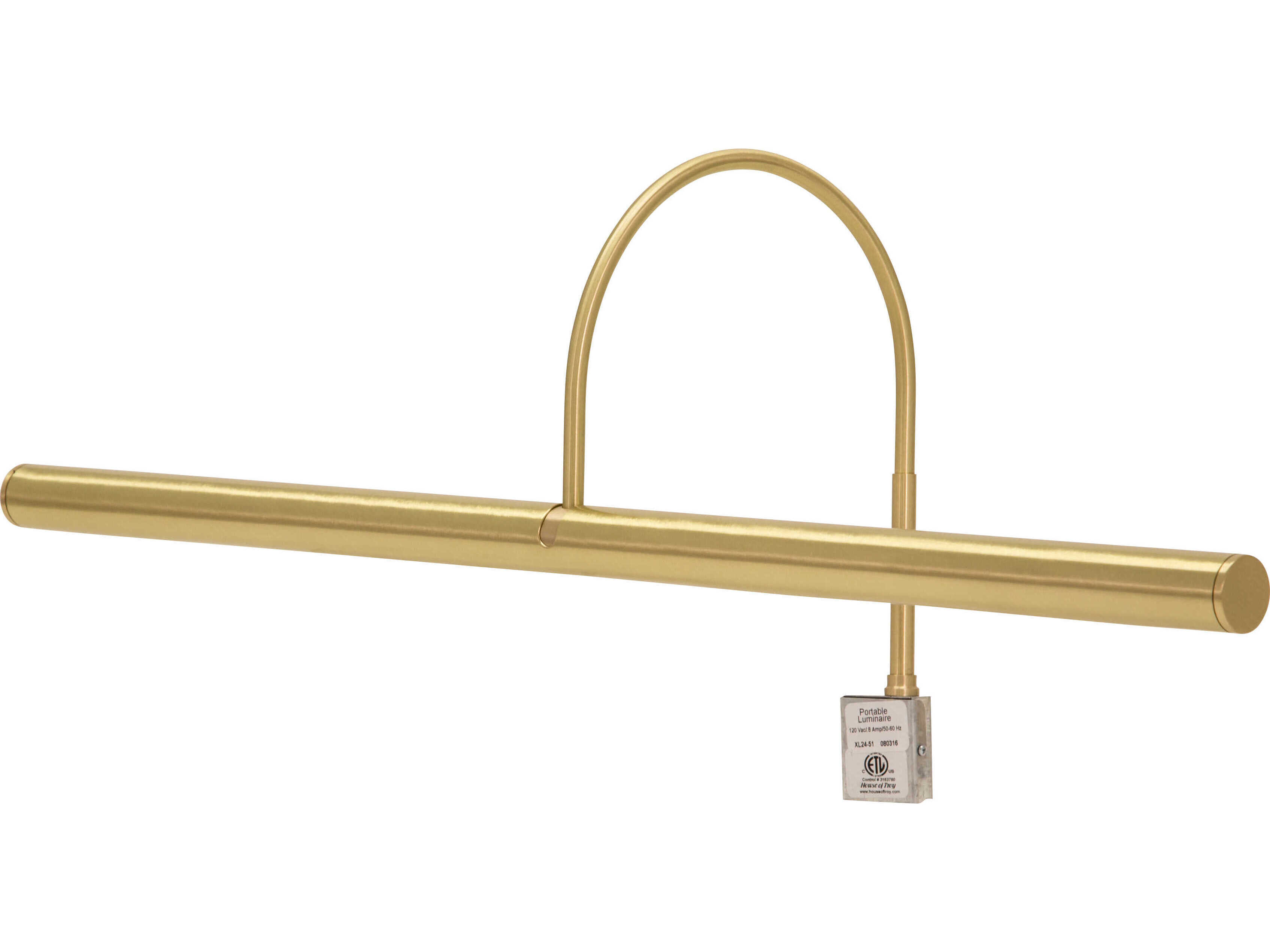 House of Troy Slim-line 4-Light Gold Picture Light