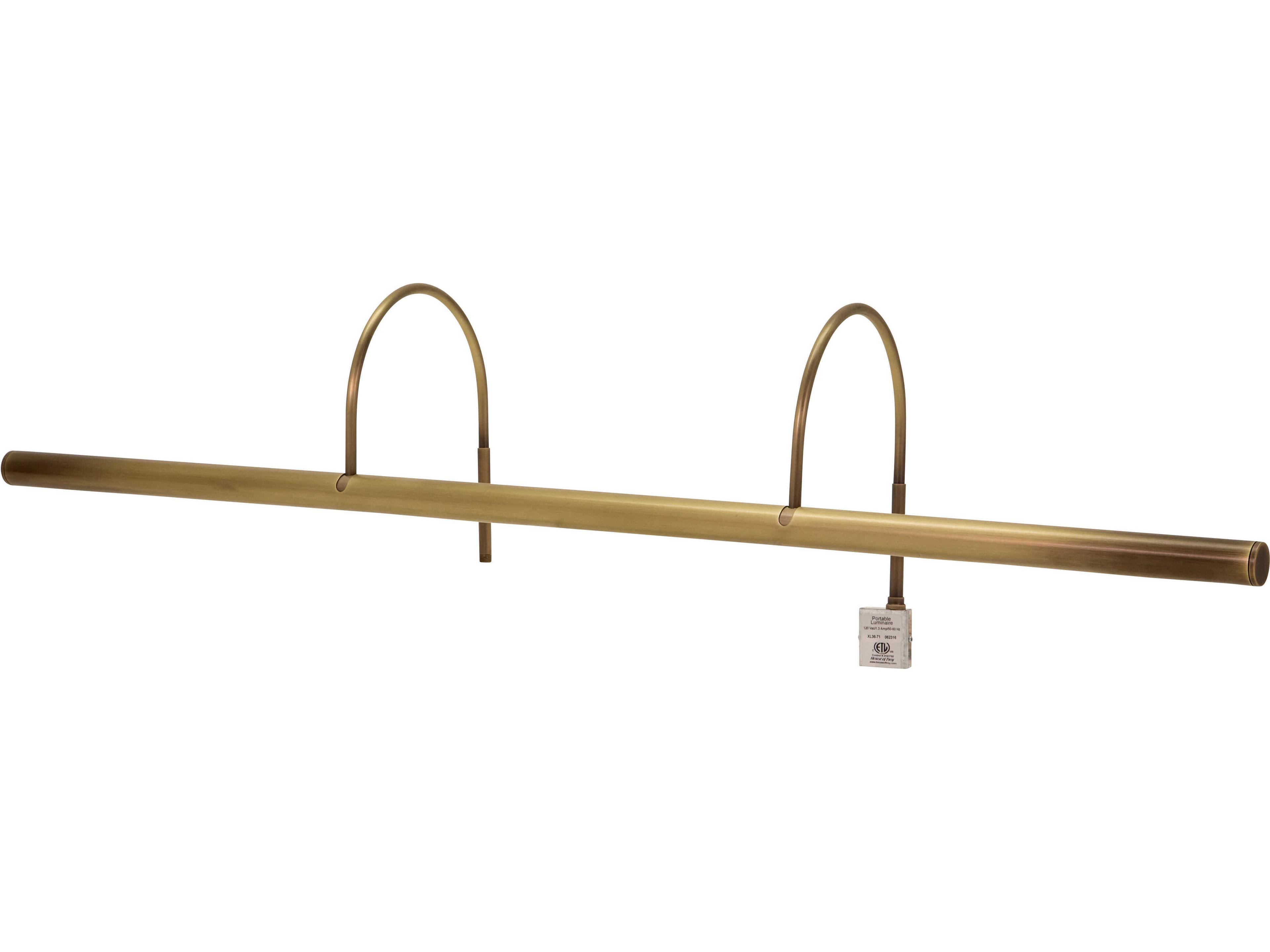 House of Troy Slim-line 6-Light Nickel Picture Light