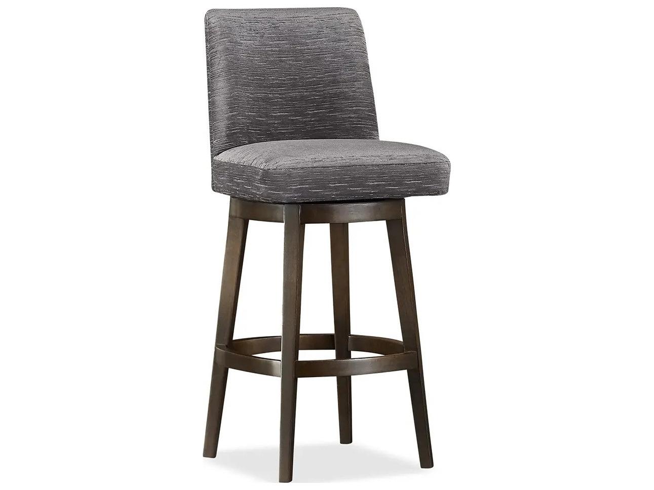 Huntington House 2440 Naomi Upholstered Swivel Solid Wood Bar Stool