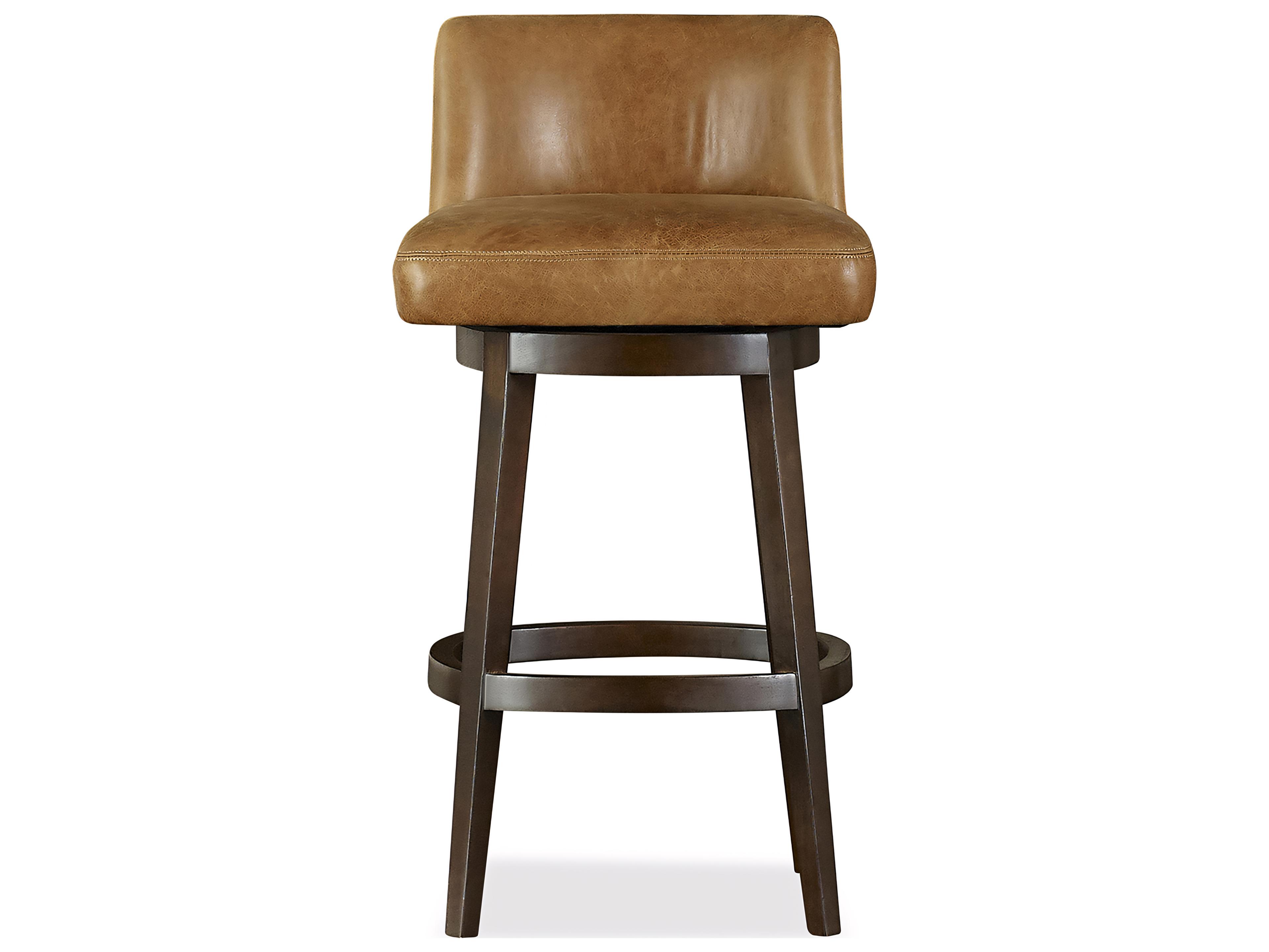 Huntington House 2441 Nash Upholstered Swivel Solid Wood Bar Stool