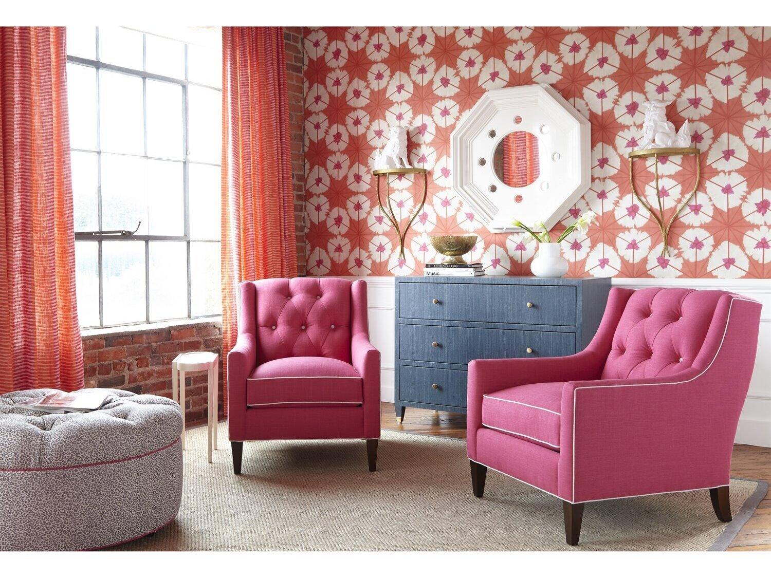 Huntington House Rhett Chair and Ottoman Set