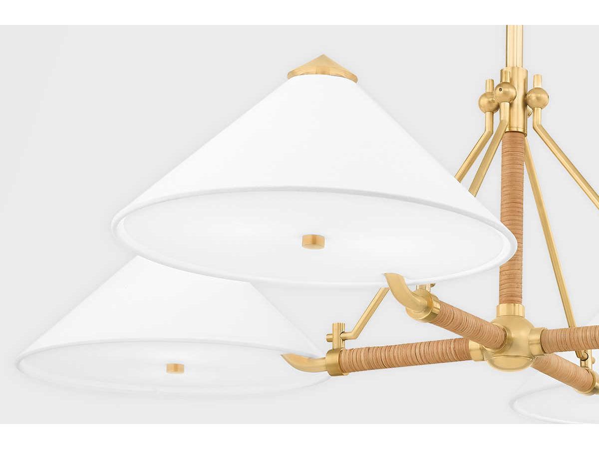 Hudson Valley Williamsburg 8-Light Aged Brass Chandelier