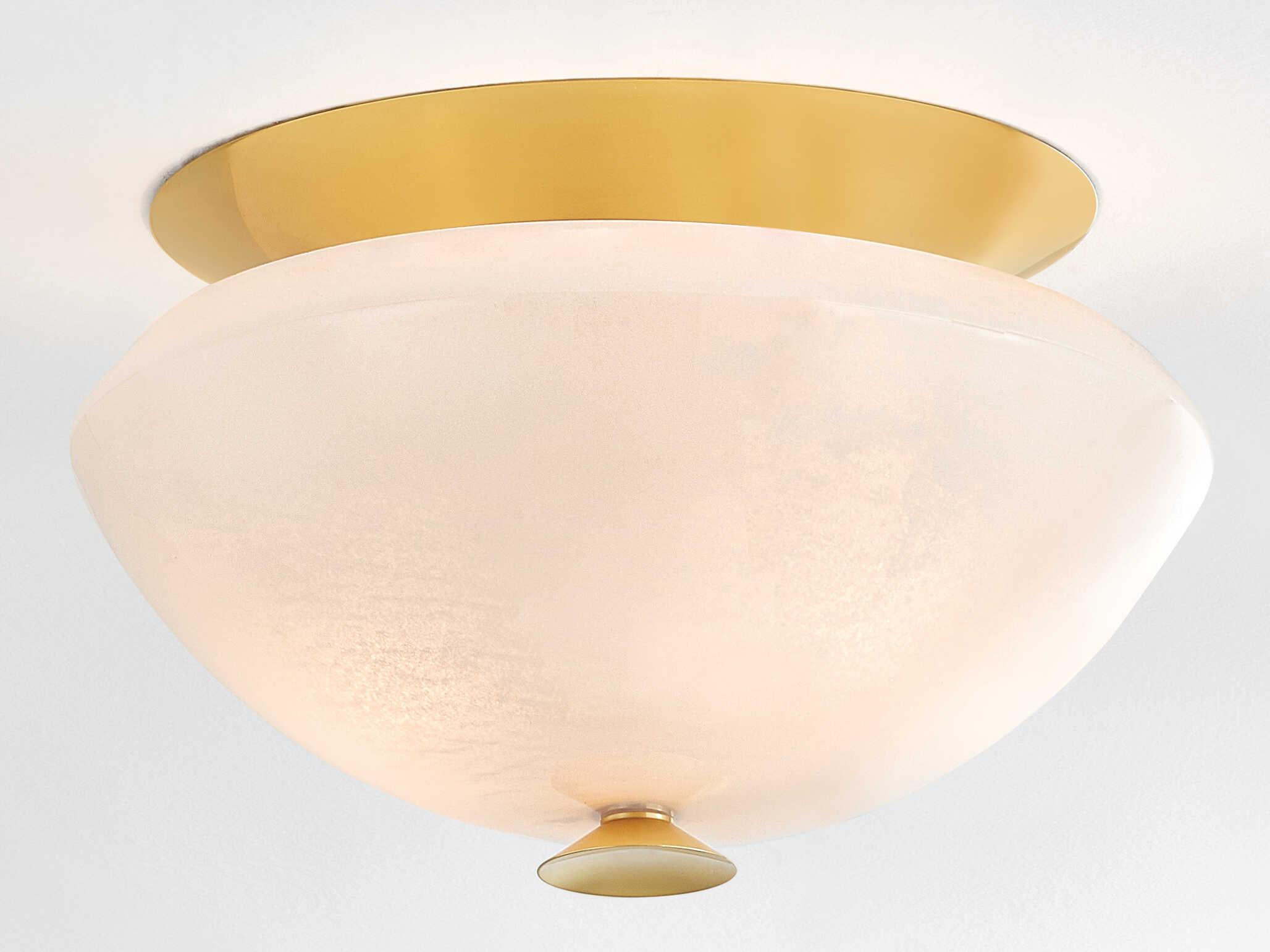 Hudson Valley Pawtucket 2-Light Aged Brass Soft White Bowl Flush Mount