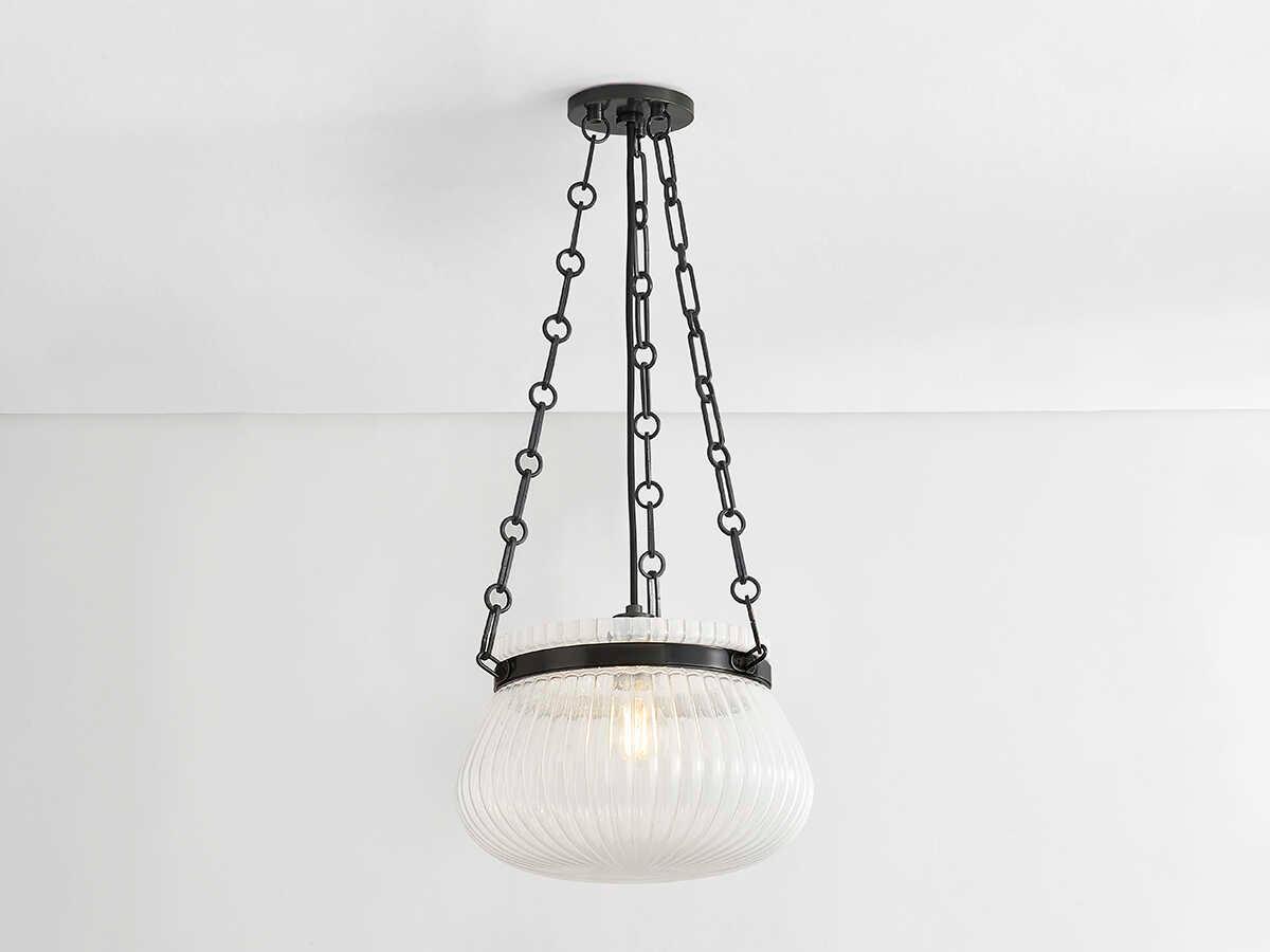 Hudson Valley Granby 1-Light Old Bronze Black Bowl Pendant