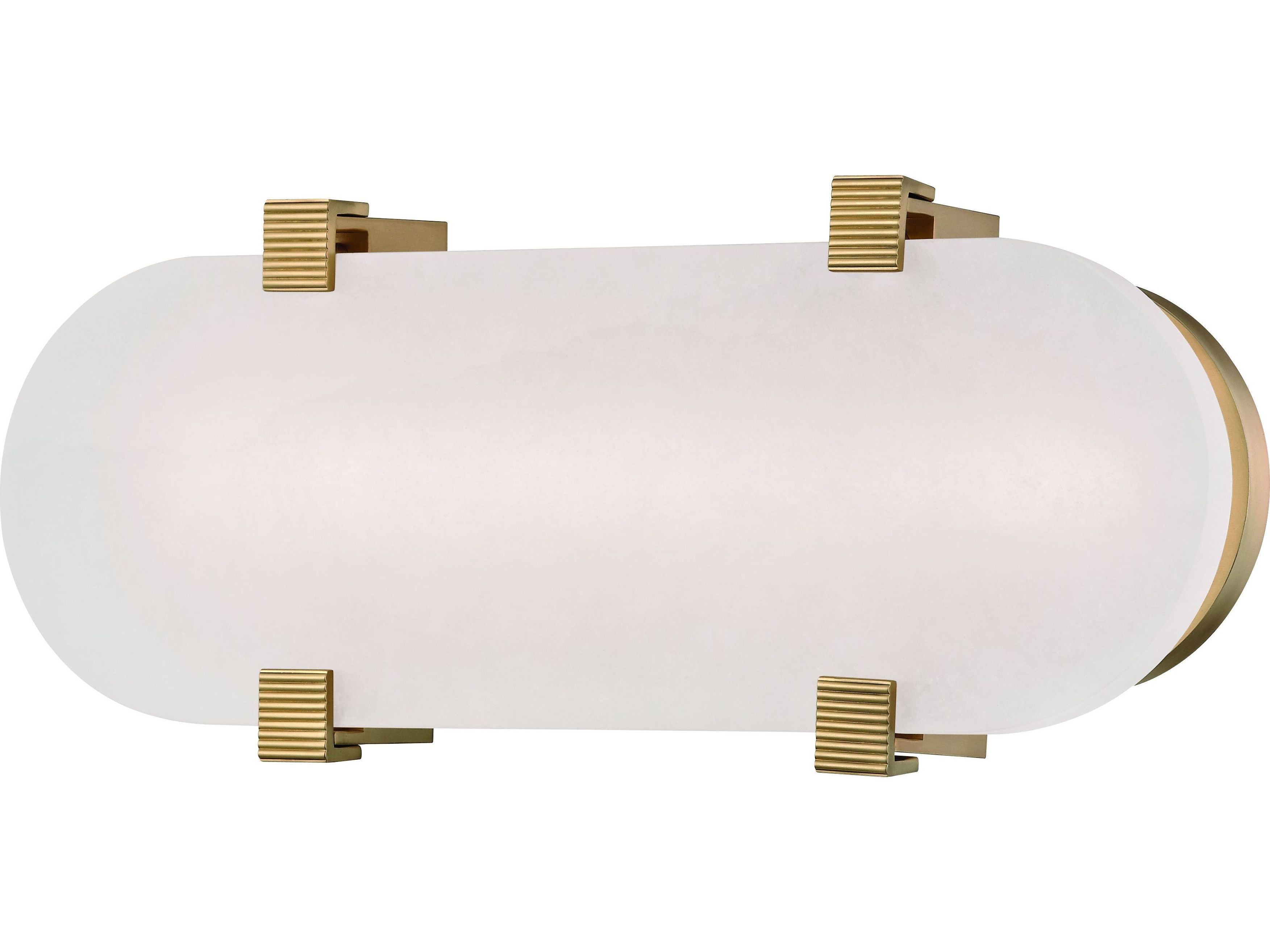 Hudson Valley Skylar 1-Light Aged Brass White LED Wall Sconce