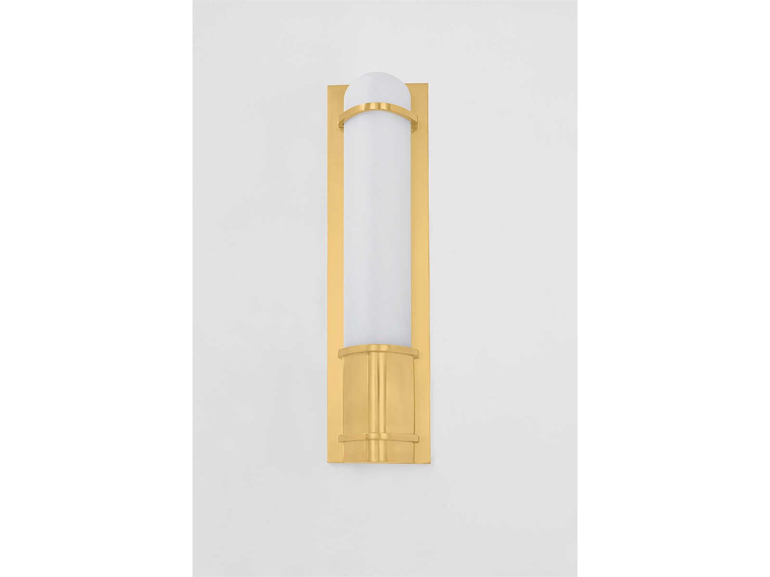 Hudson Valley Tottenville 1-Light Aged Brass Wall Sconce