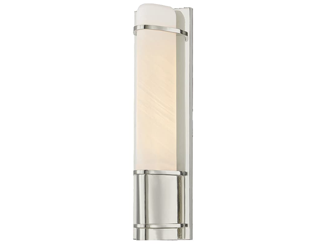 Hudson Valley Tottenville 1-Light Polished Nickel Wall Sconce