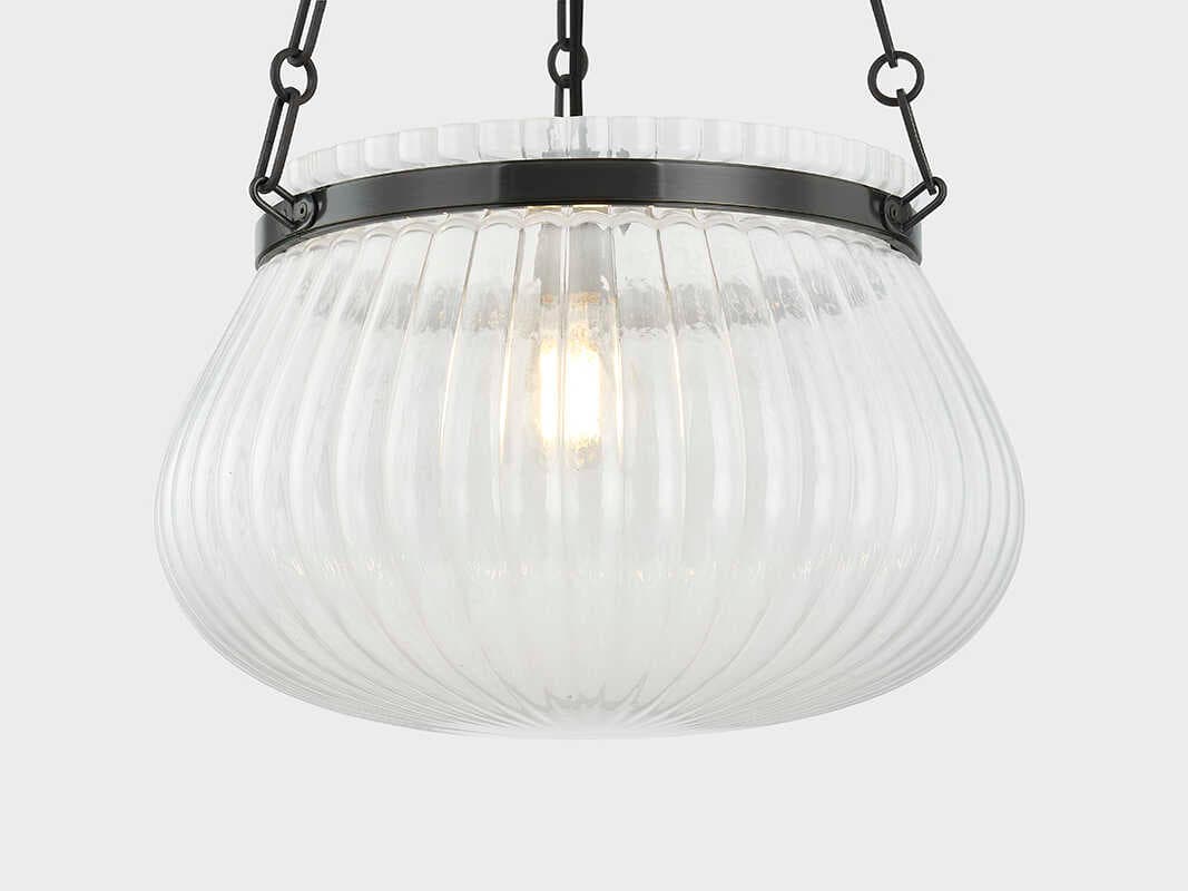 Hudson Valley Granby 1-Light Old Bronze Black Bowl Pendant