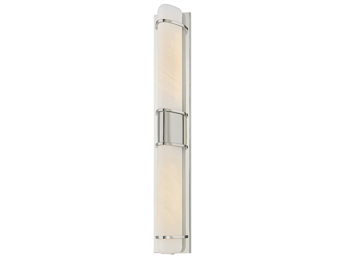 Hudson Valley Tottenville 2-Light Polished Nickel Wall Sconce