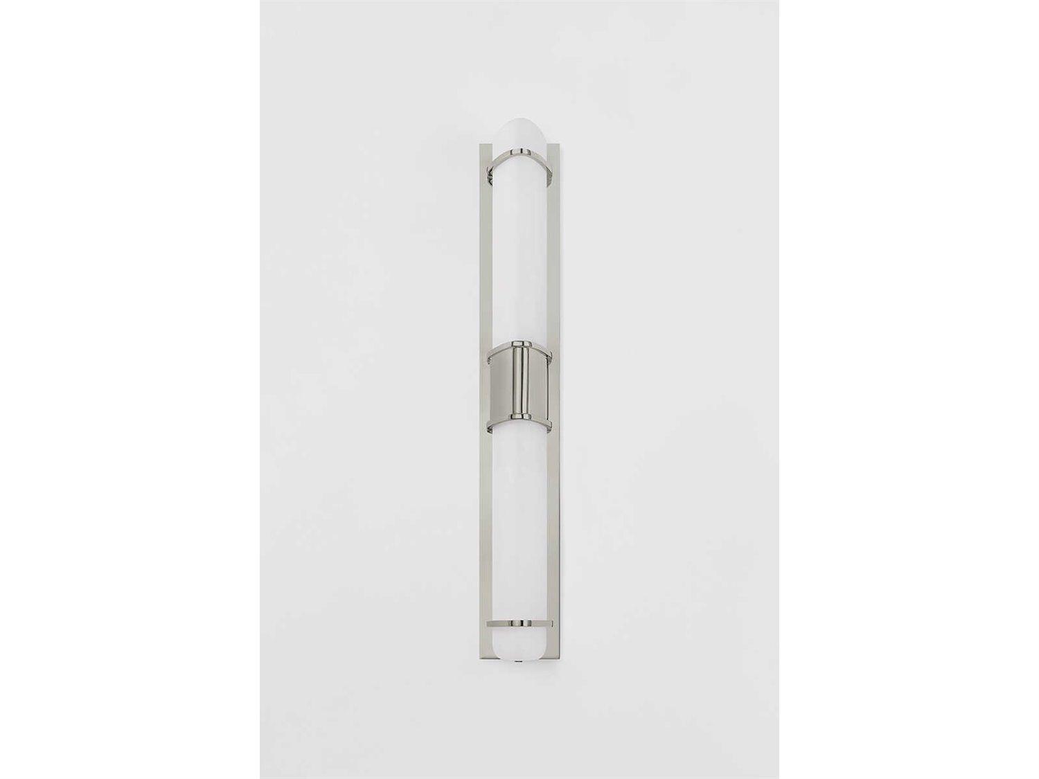 Hudson Valley Tottenville 2-Light Polished Nickel Wall Sconce