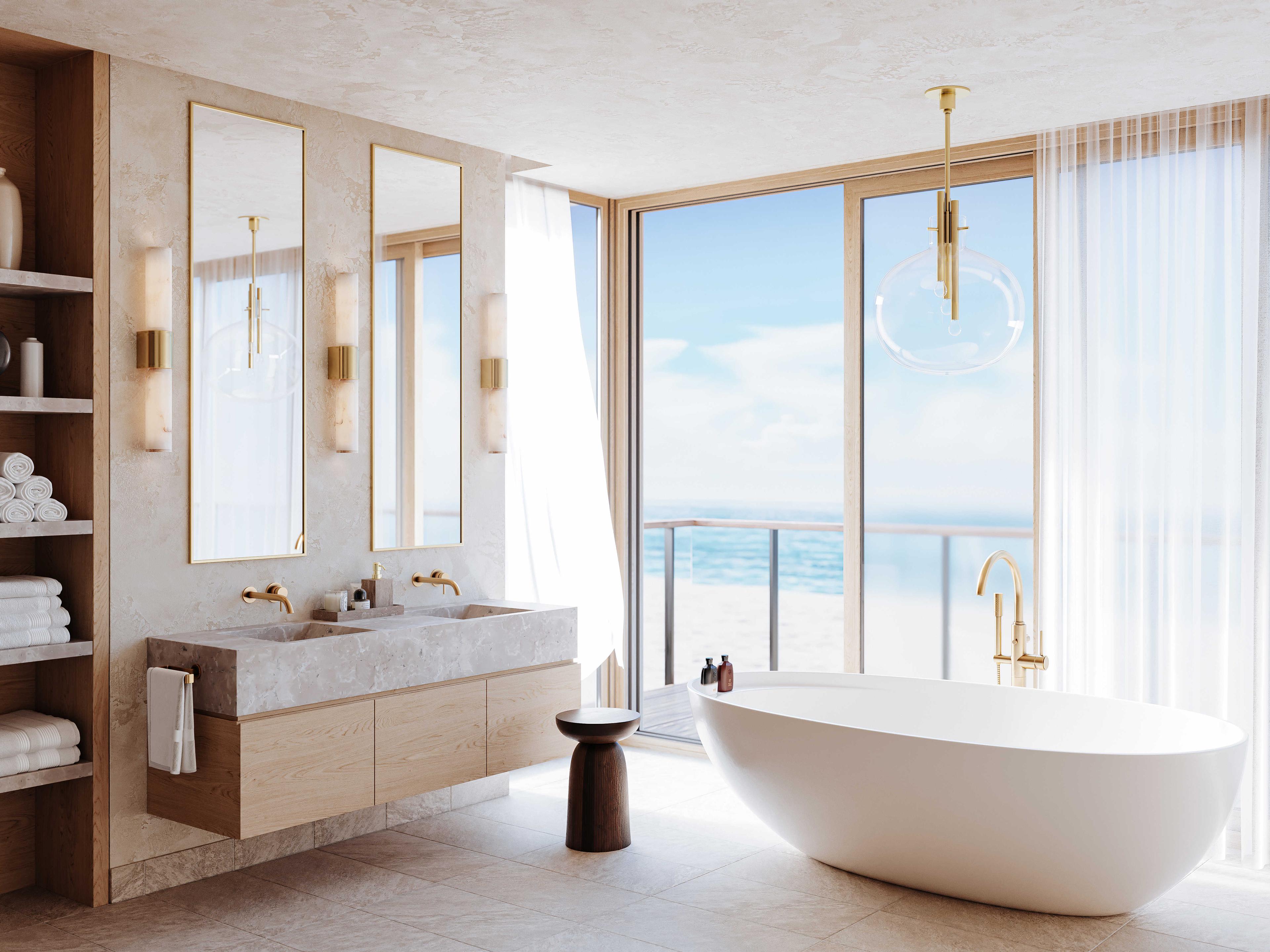 Hudson Valley Ellington 2-Light Aged Brass Opal Matte alabaster Glass Wall Sconce