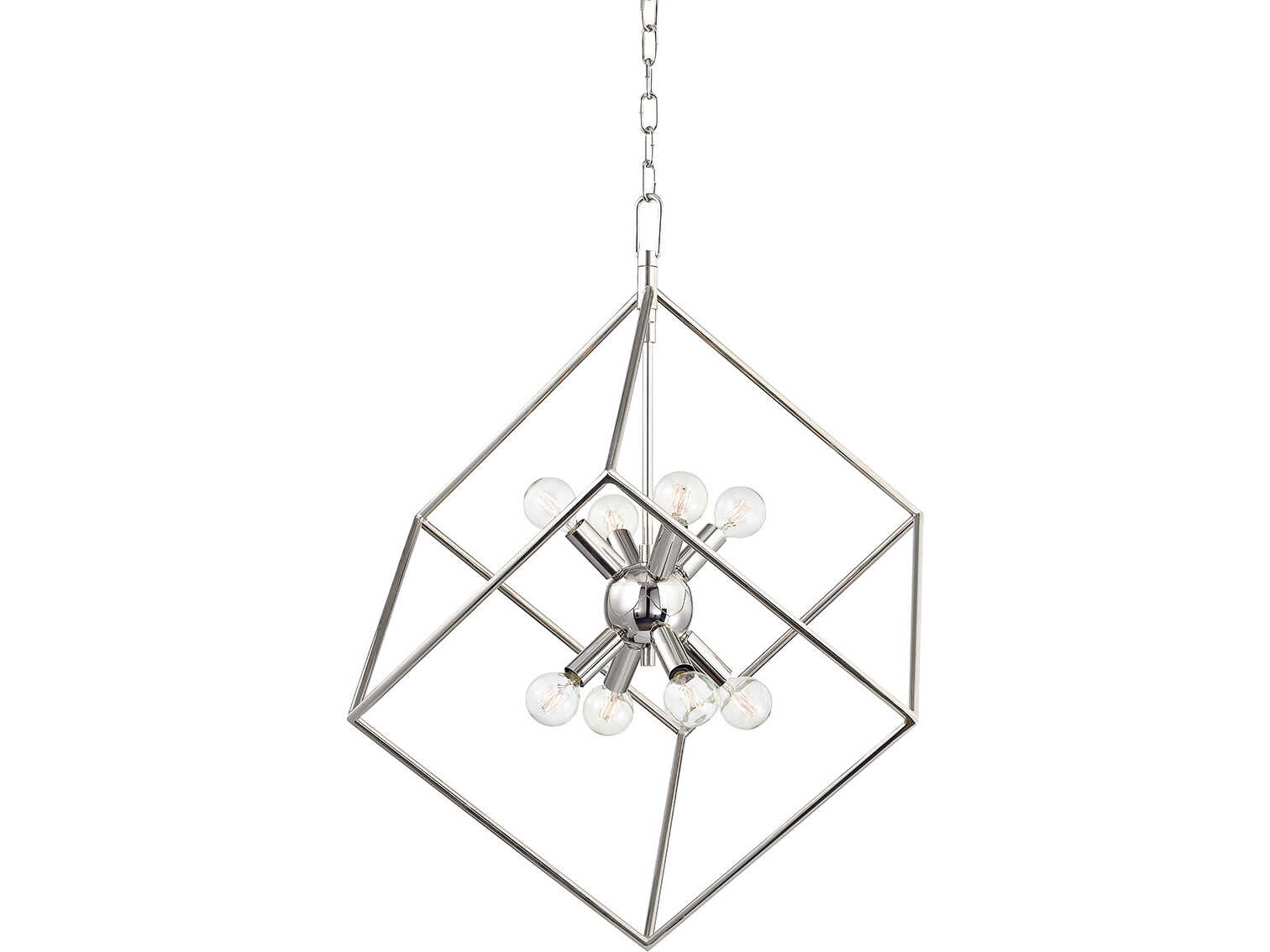 Hudson Valley Roundout 8-Light Polished Nickel Pendant