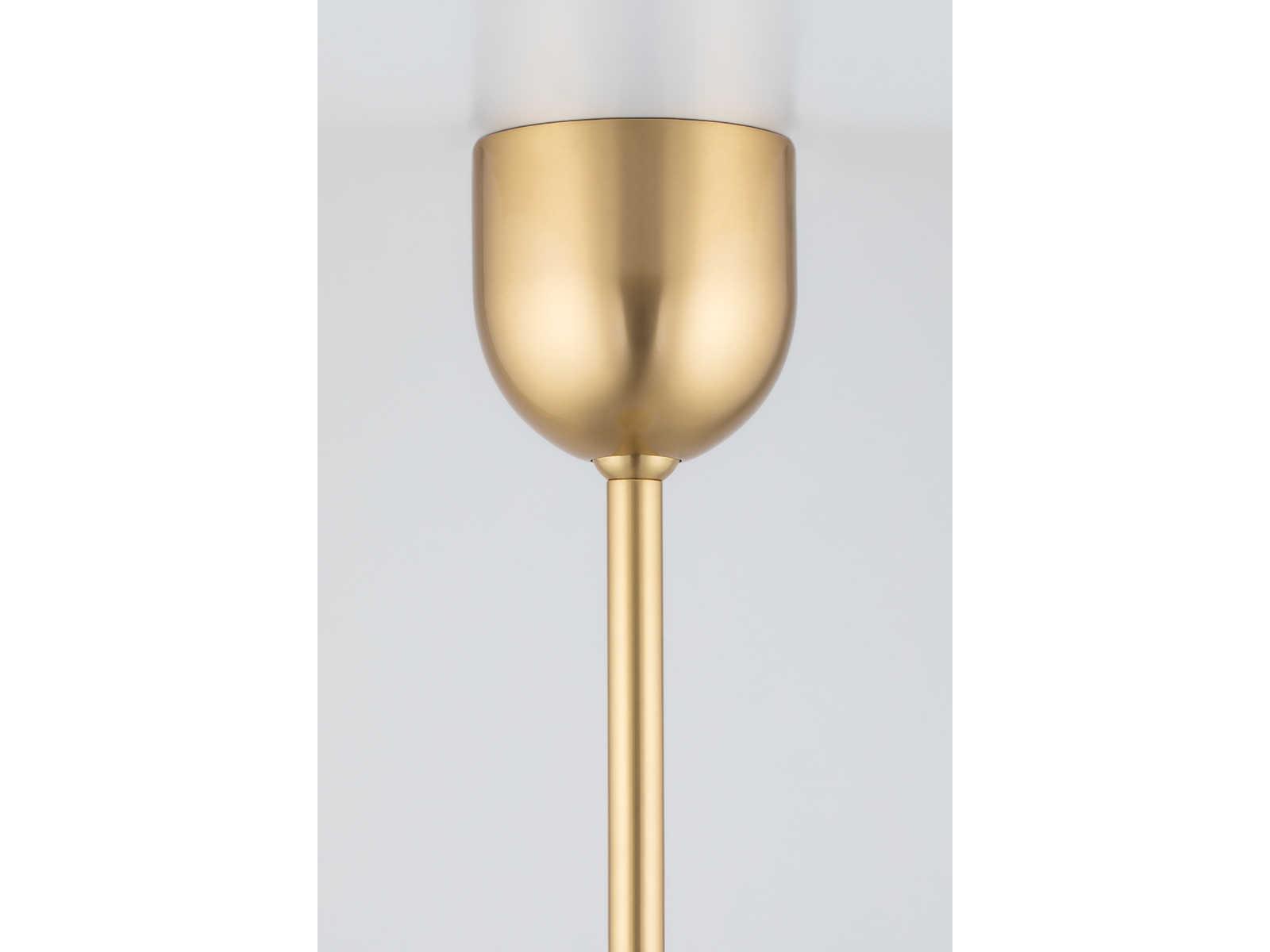 Hudson Valley Burlington 1-Light Aged Brass Glass Globe Mini Pendant