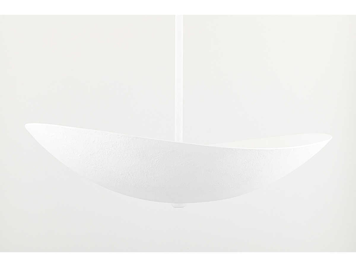 Hudson Valley Fabius 6-Light White Plaster Glass LED Bowl Pendant