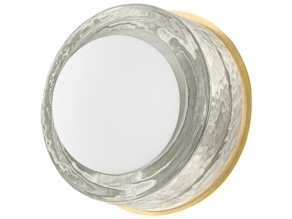 Hudson Valley Mackay 1-Light Aged Brass Glass LED Wall Sconce