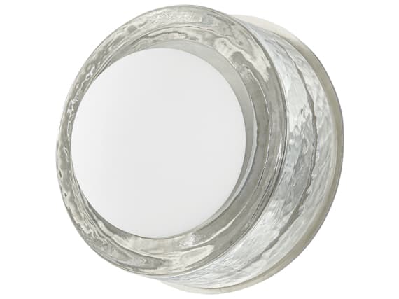 Hudson Valley Mackay 1-Light Polished Nickel Glass LED Wall Sconce