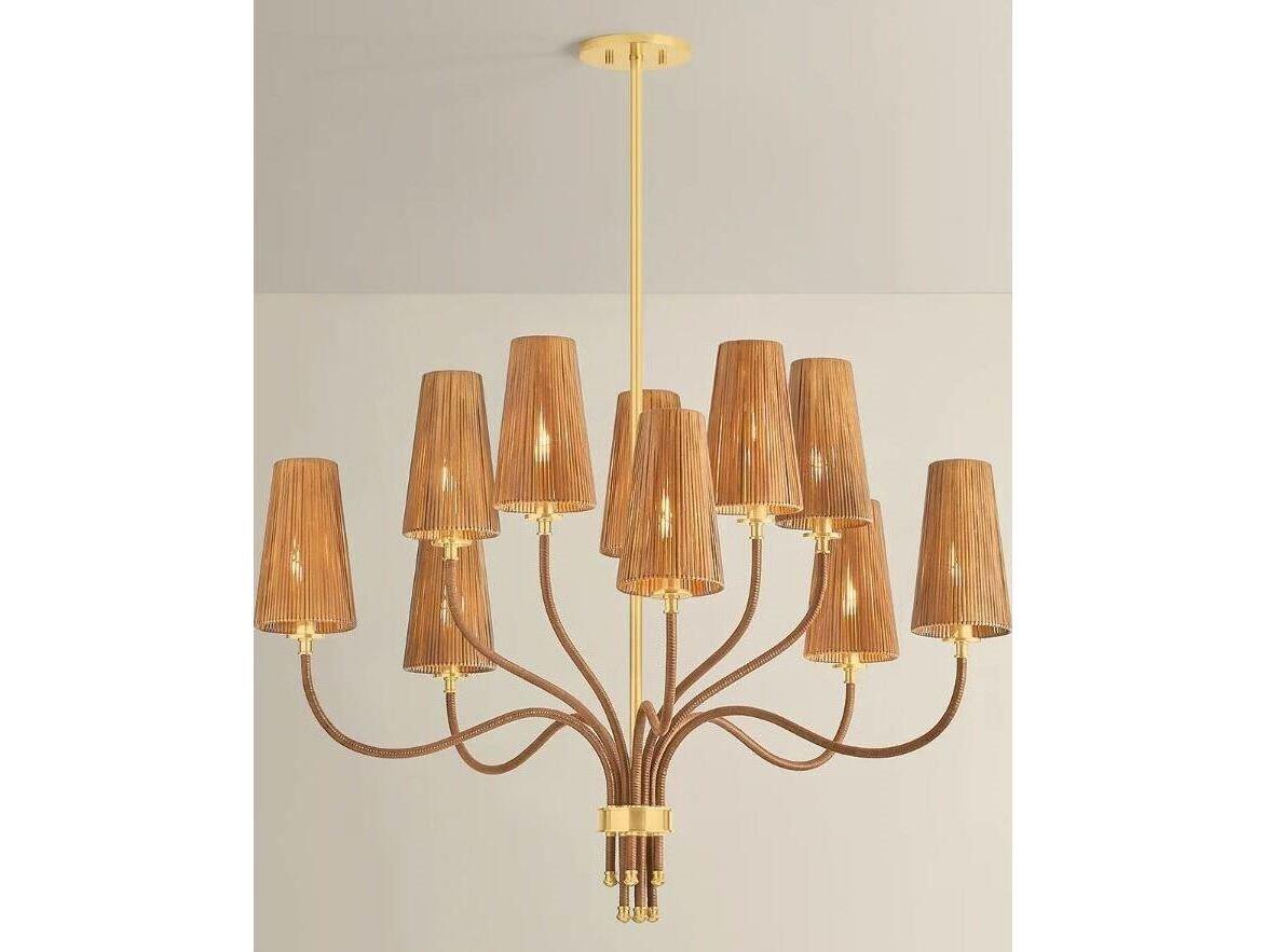 Hudson Valley Atwood 10-Light Aged Brass Chandelier