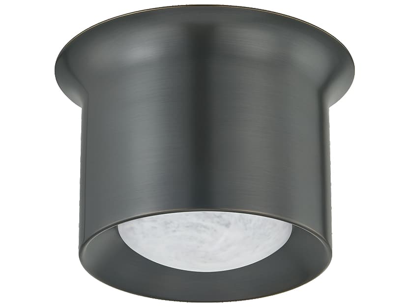 Hudson Valley Noxon 1-Light Distressed Bronze Cylinder Flush Mount